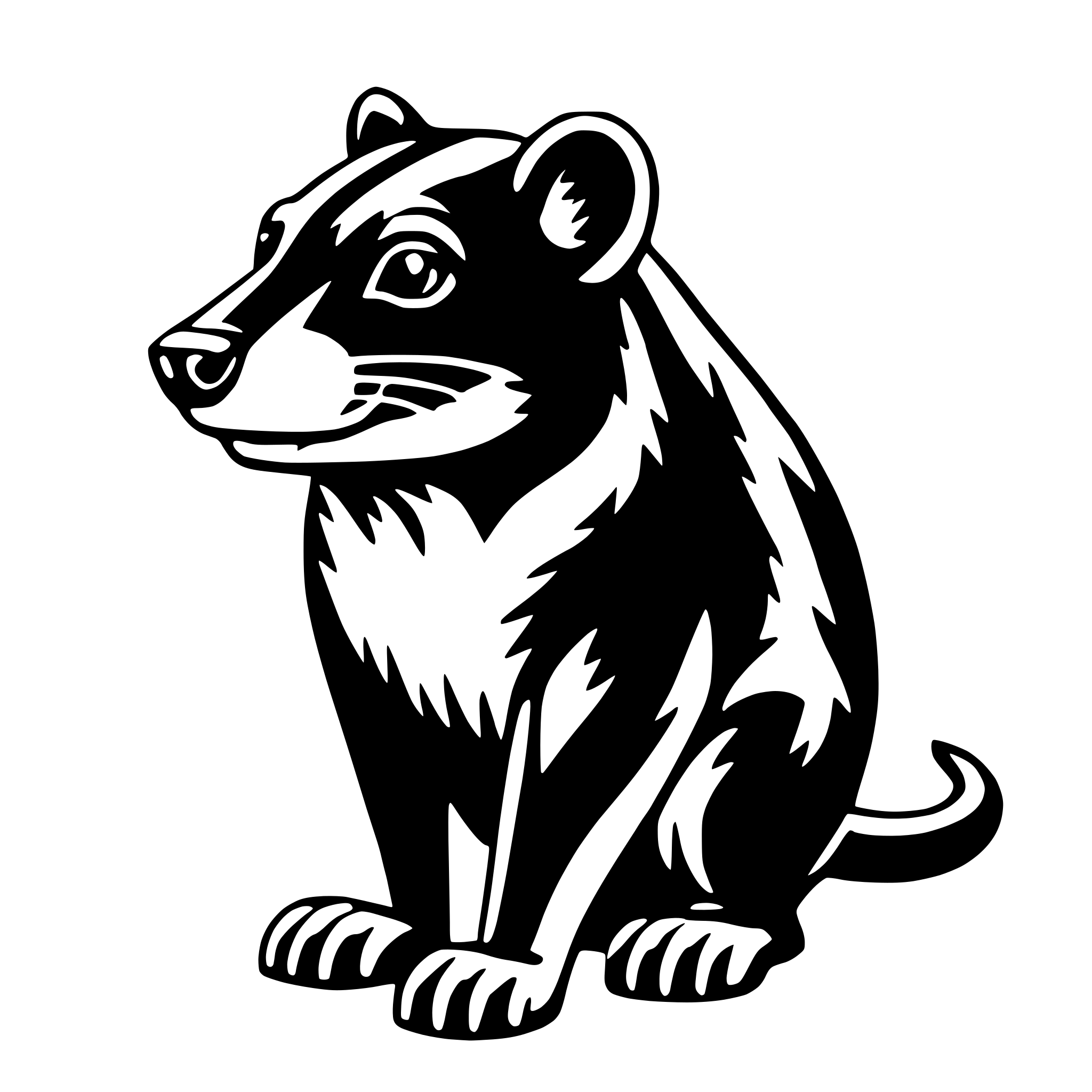 AI-generated SVG of 'tasmanian devil'