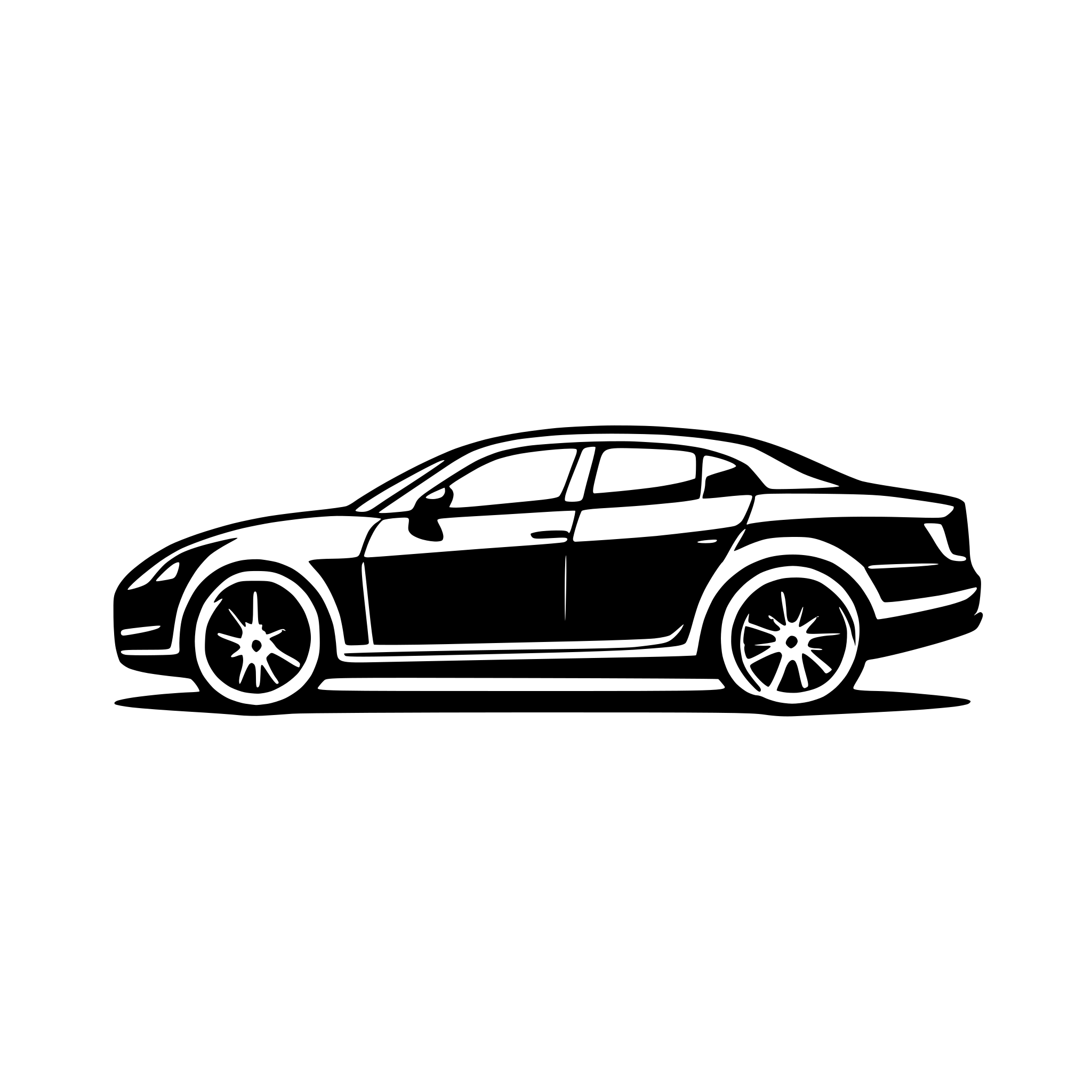 AI-generated SVG of 'Maserati Quattroporte GTS, side view'