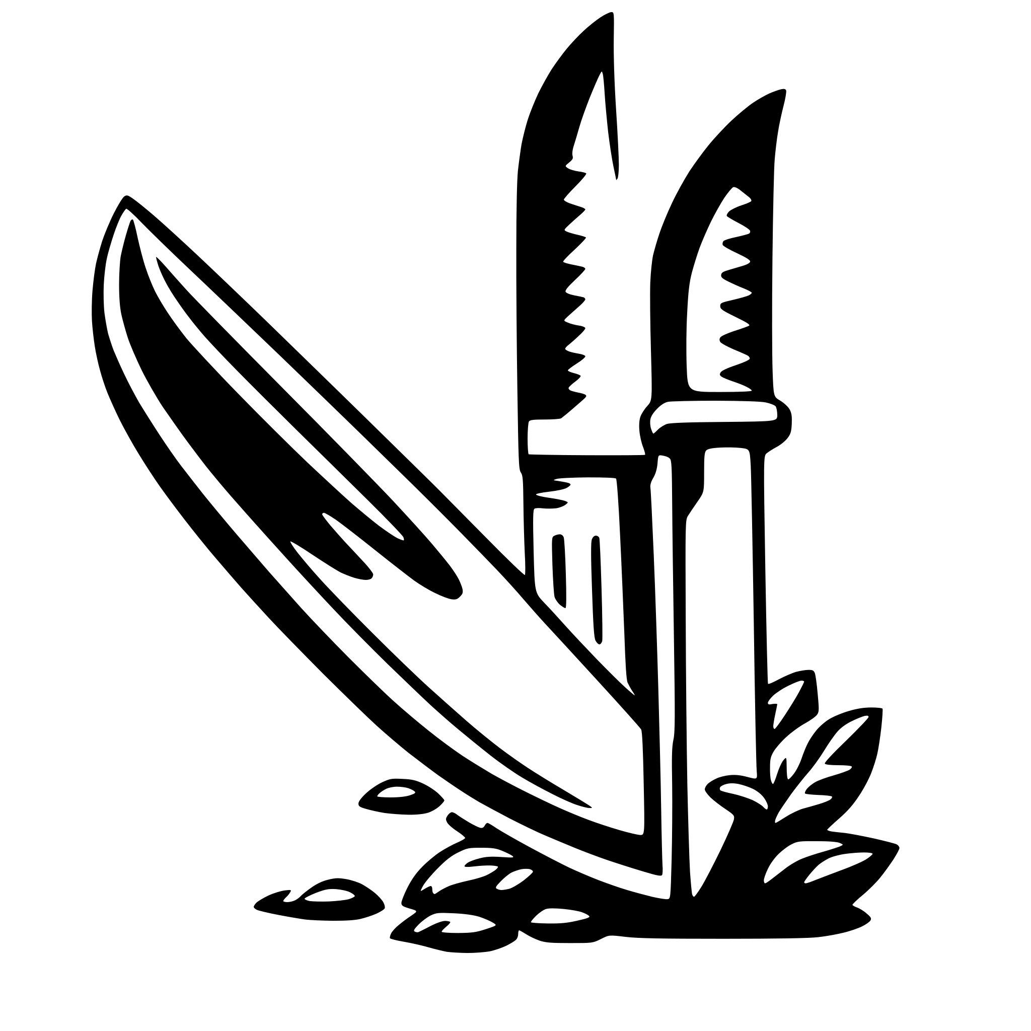 AI-generated SVG of 'kitchen knife'