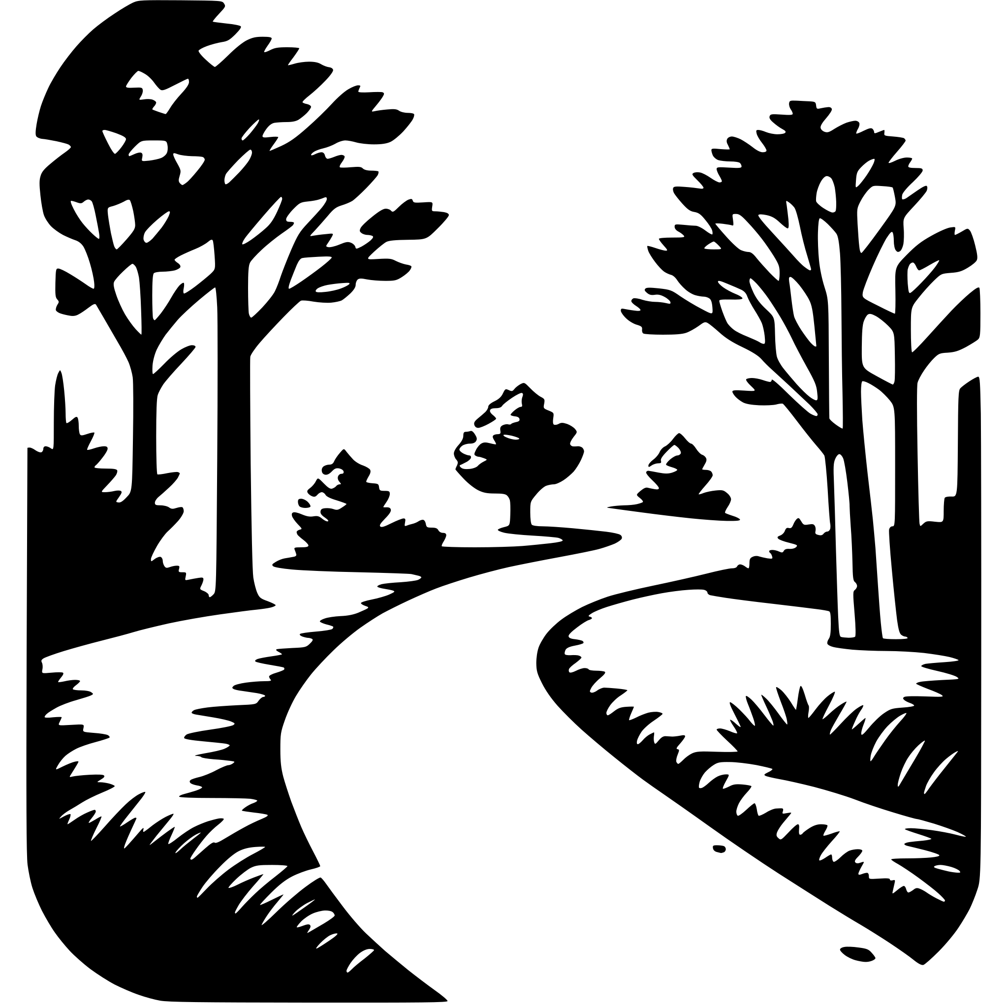 AI-generated SVG of 'nature trail'