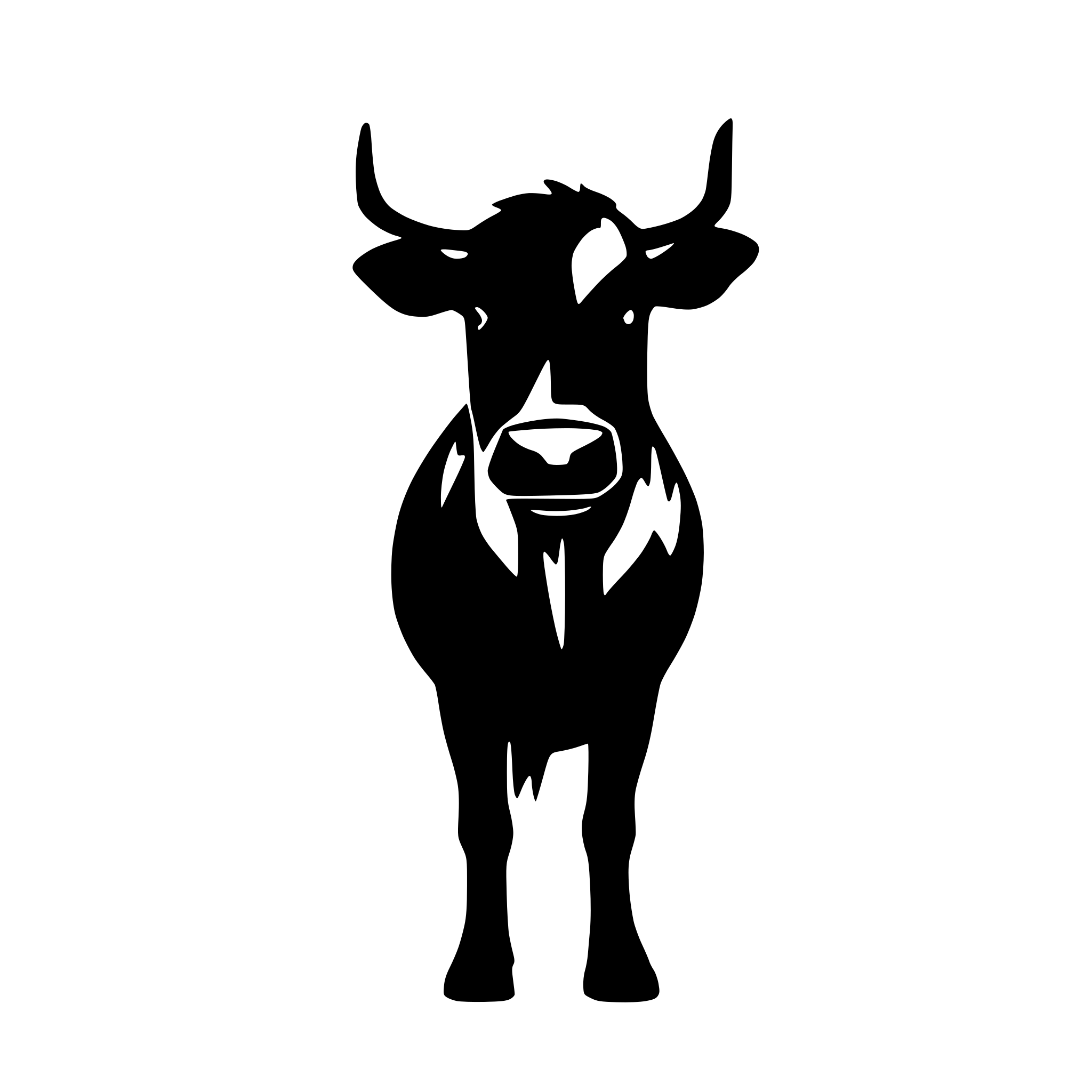 AI-generated SVG of a cow