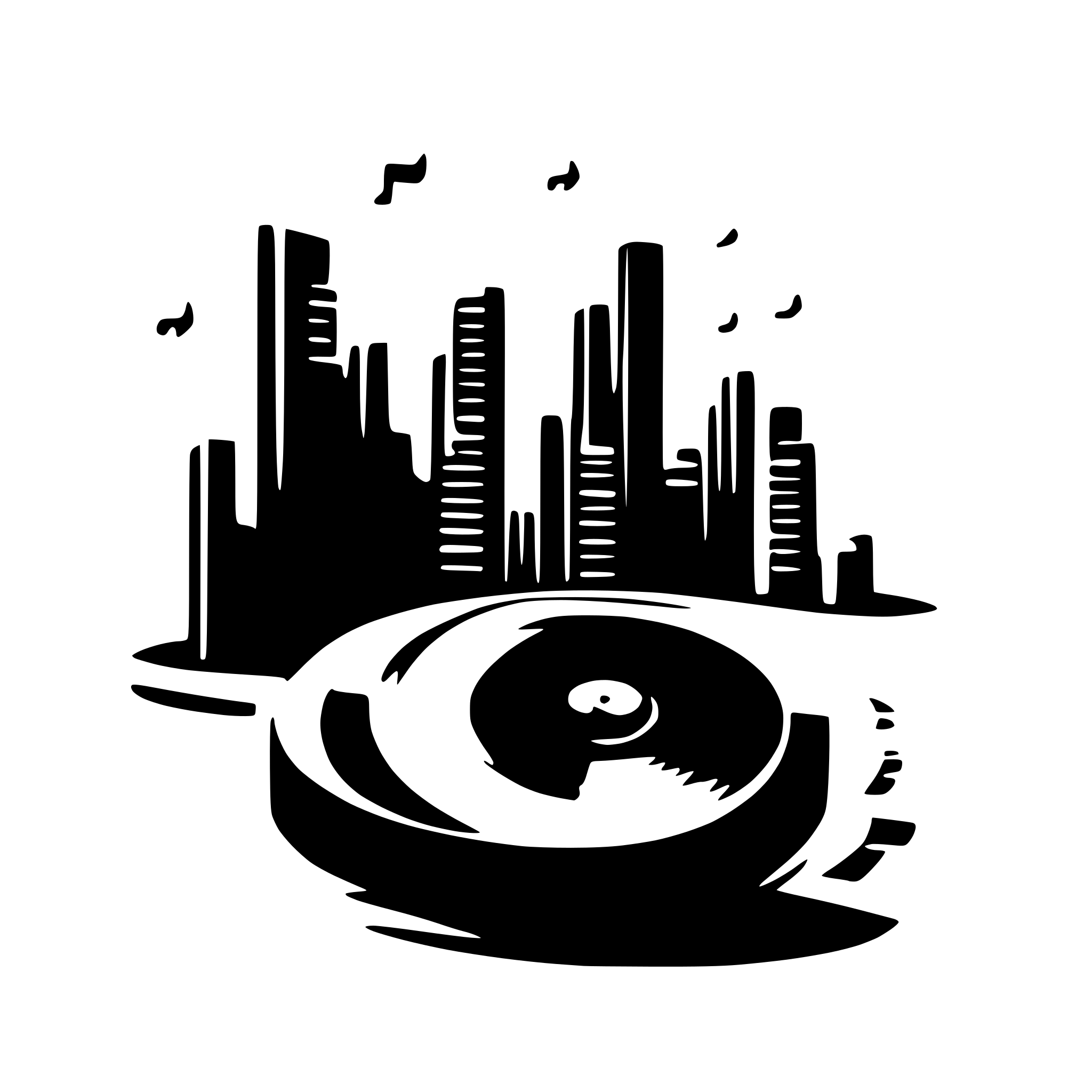 AI-generated SVG of a sound, wave, music
