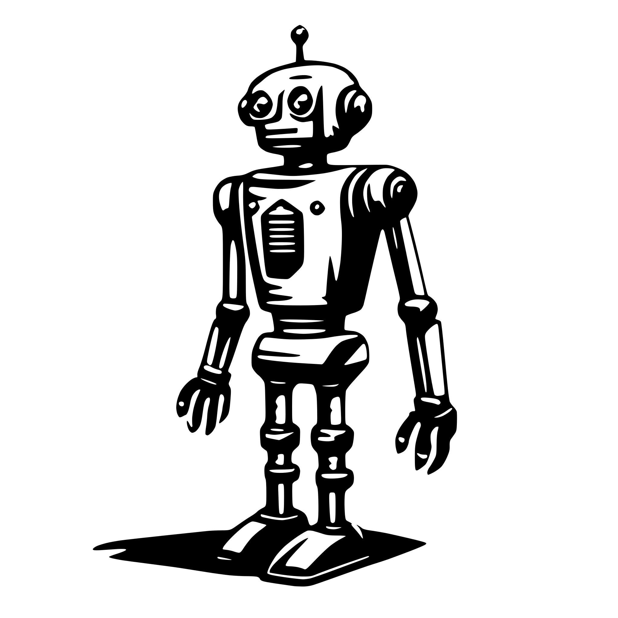 AI-generated SVG of a robot