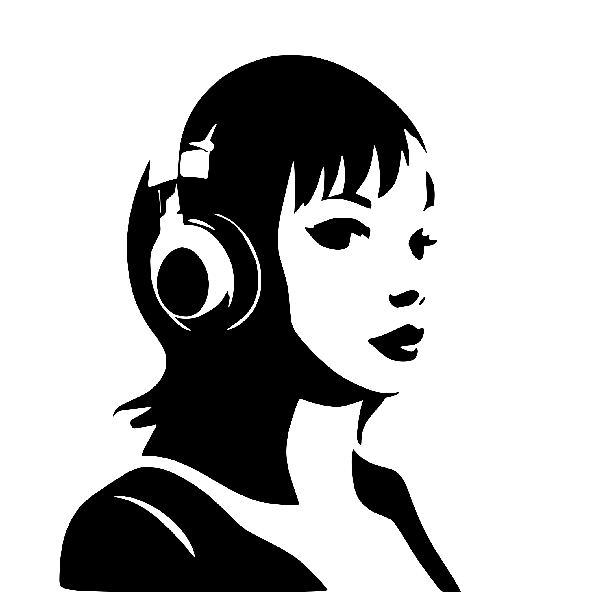AI-generated SVG of a headphones