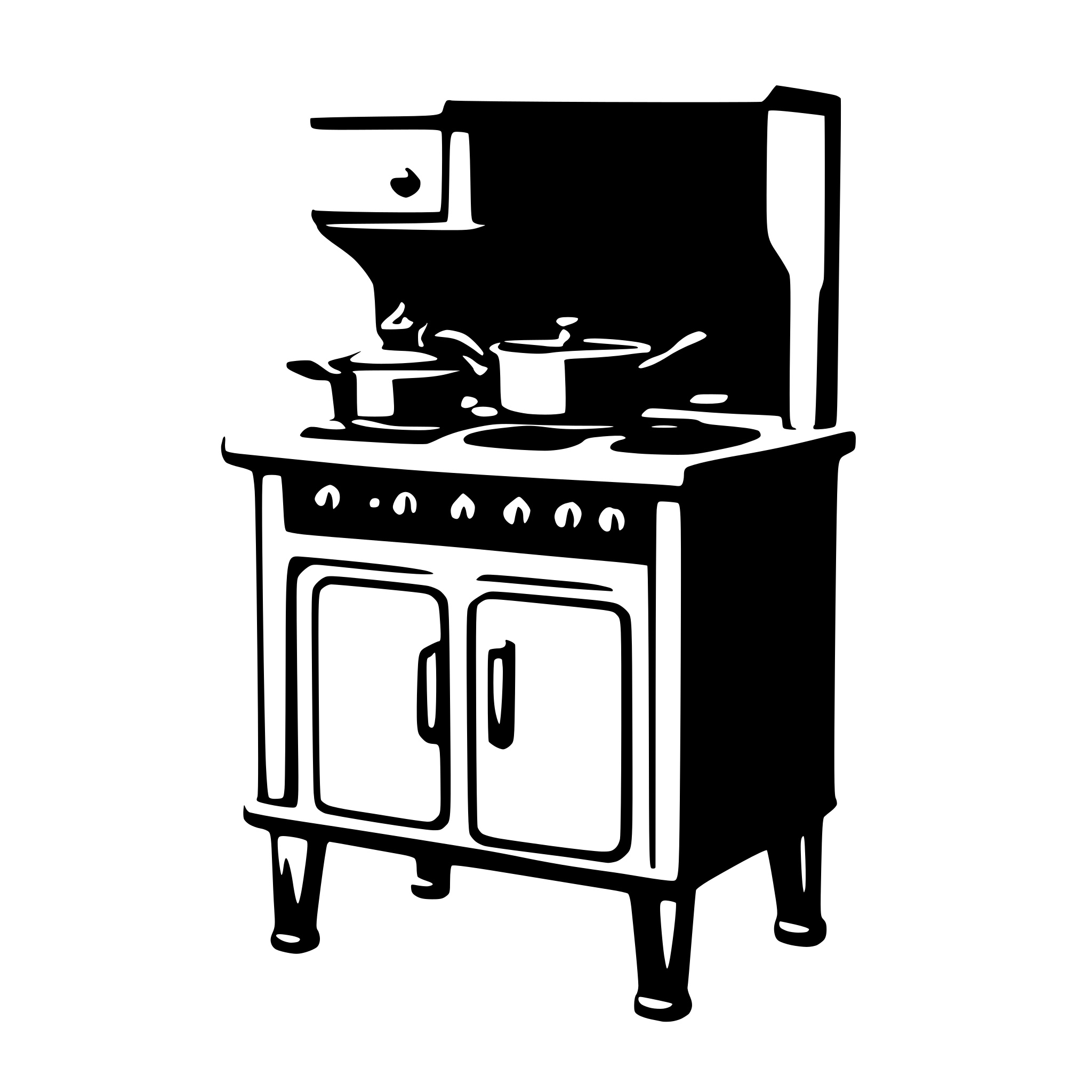 AI-generated SVG of a a cooking stove