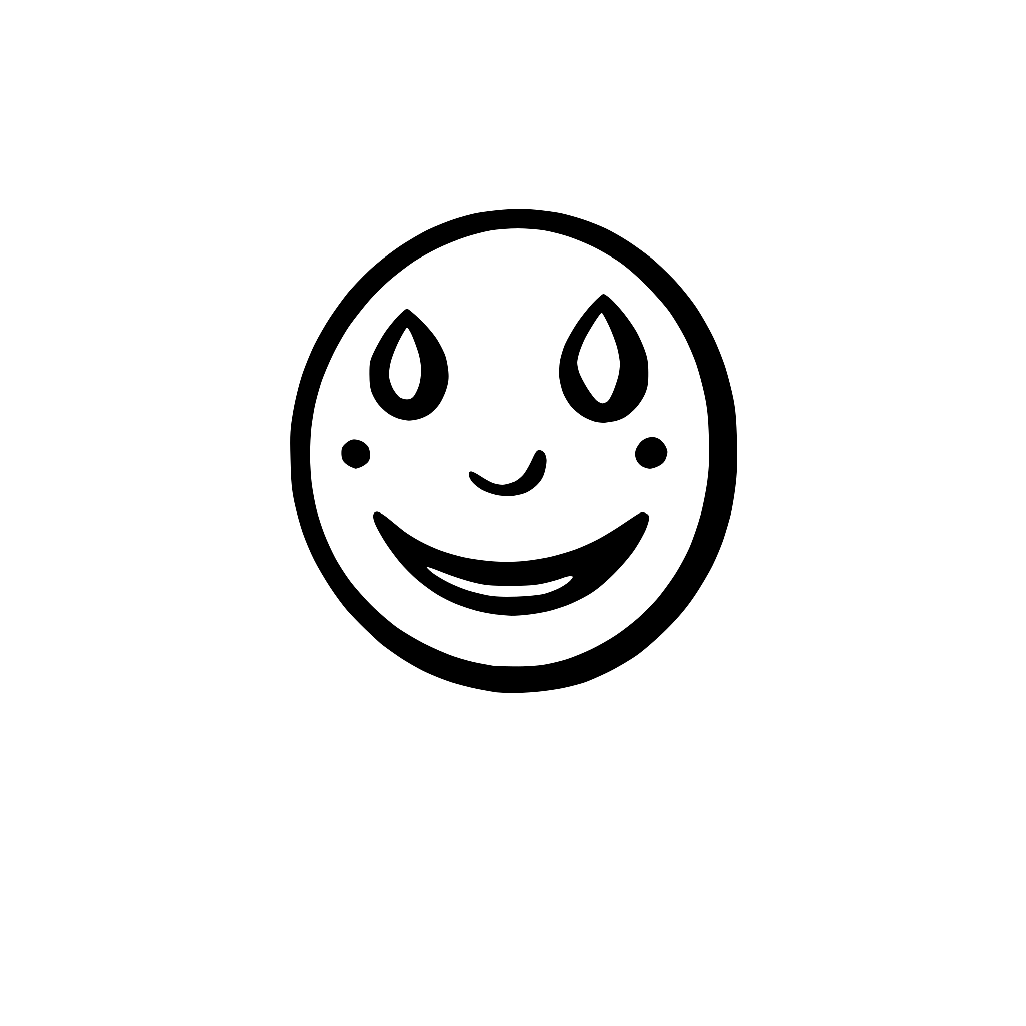 AI-generated SVG of a create a svg where first there appears a dot on the left, then there appears a dot on the right and after that a lign or arrow underneath both dots connects them, forming a smiley face