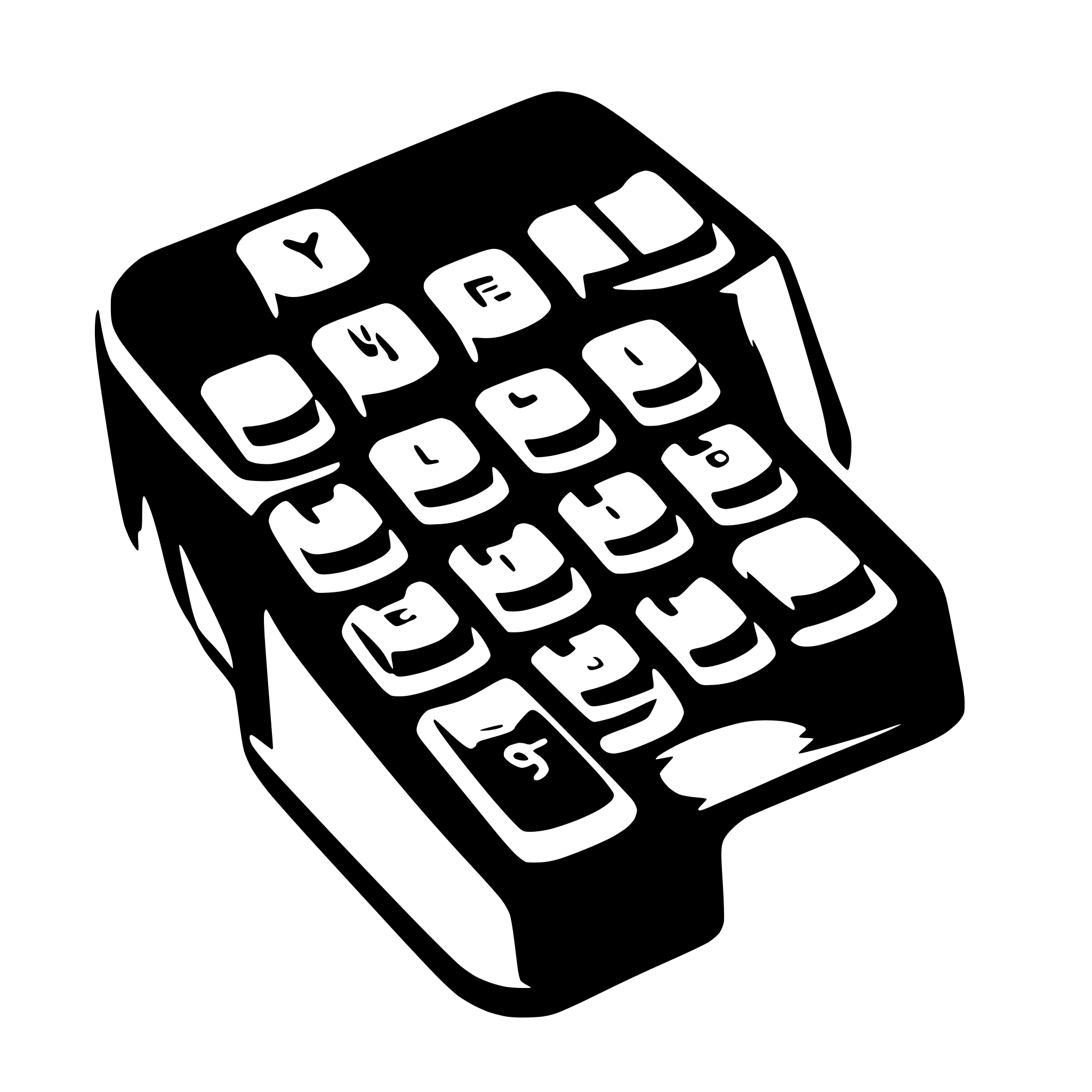 AI-generated SVG of 'keycap'