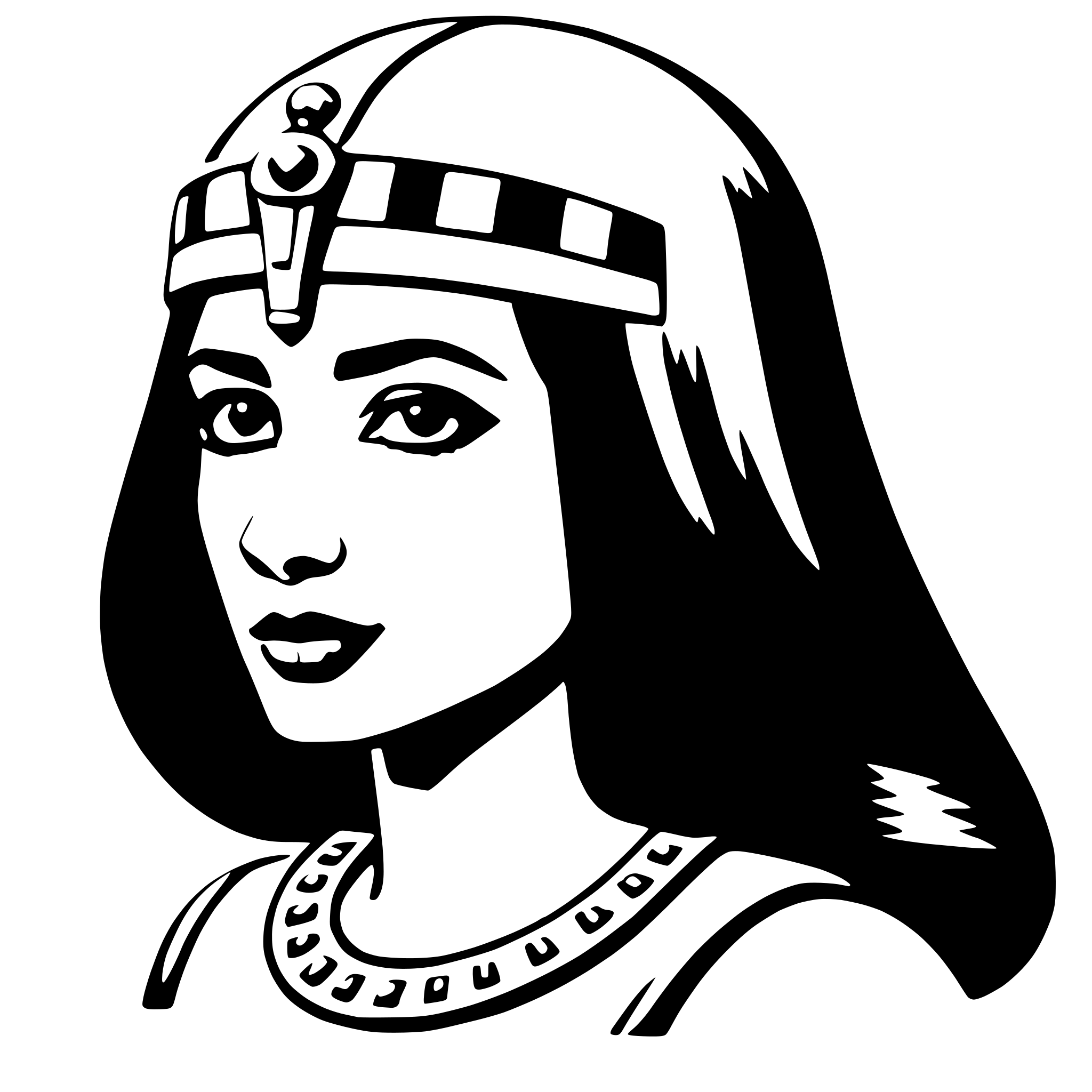 AI-generated SVG of 'cleopatra'