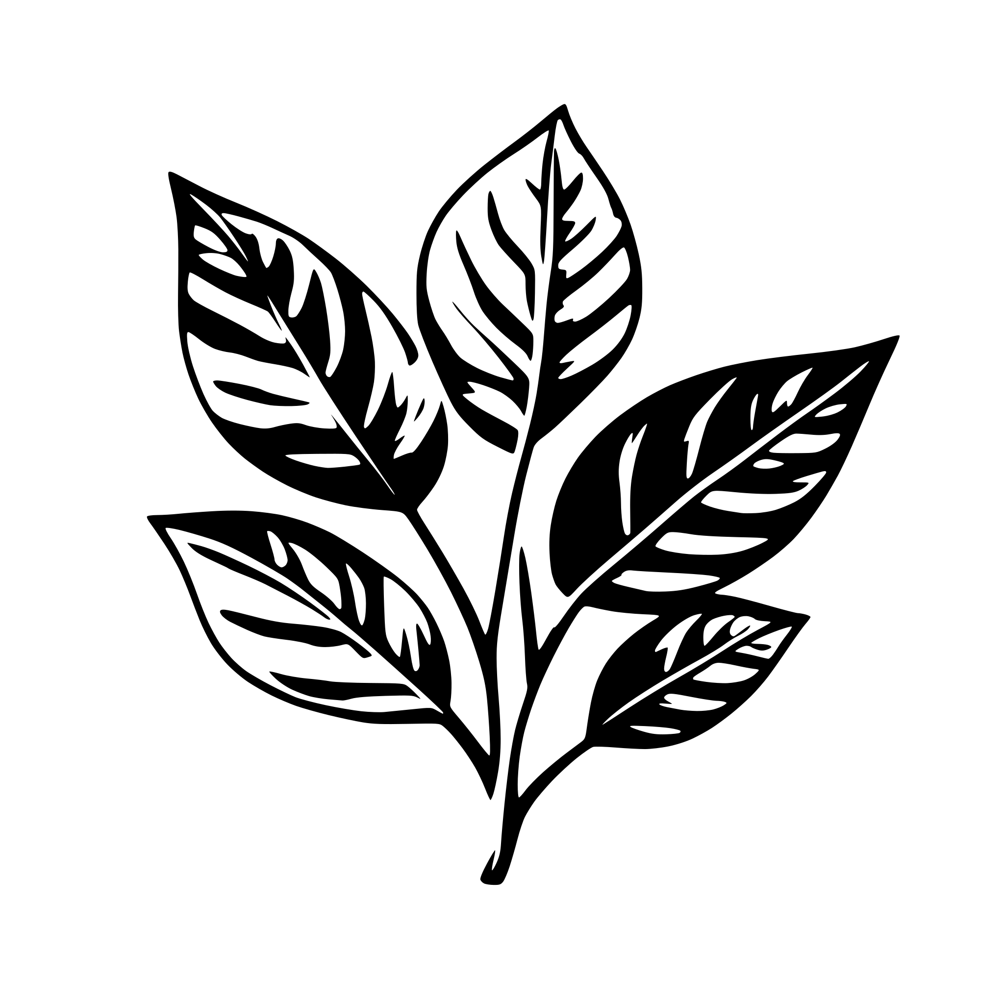 AI-generated SVG of 'simple image of a leaf'