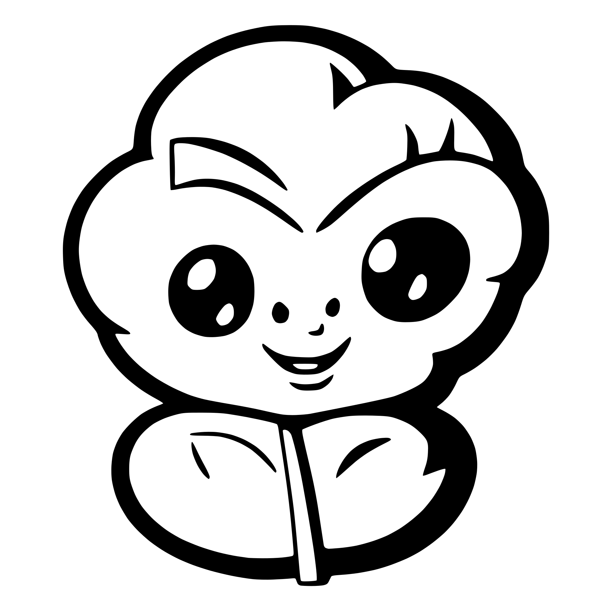 AI-generated SVG of 'pansy flower with a face'