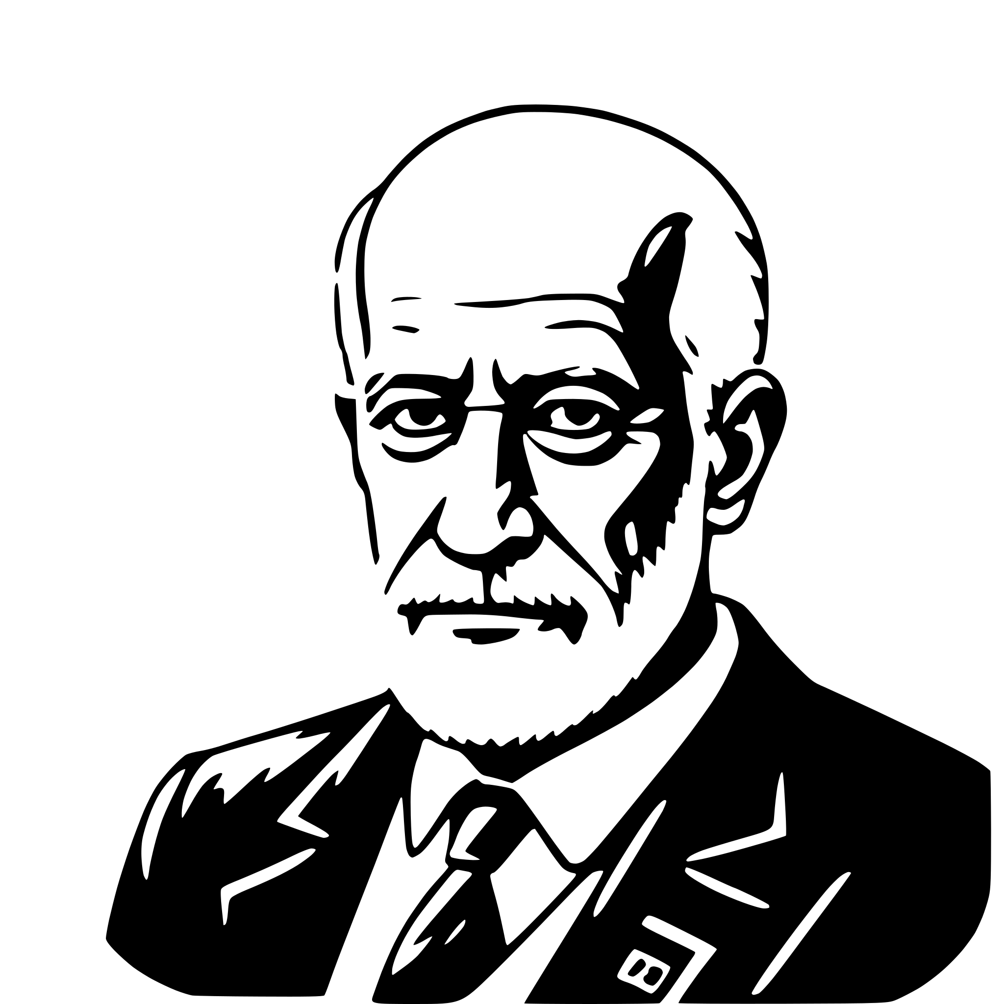 AI-generated SVG of a sigmund freud