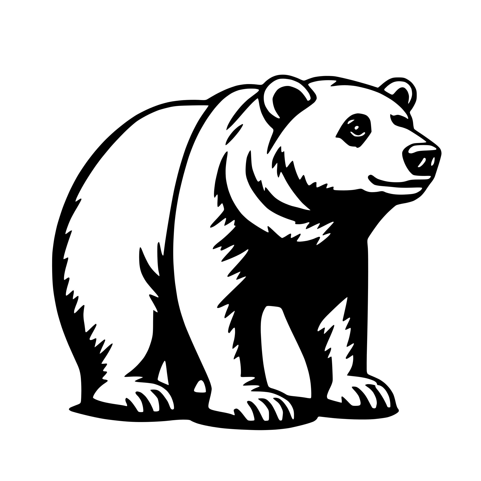 AI-generated SVG of 'bear'
