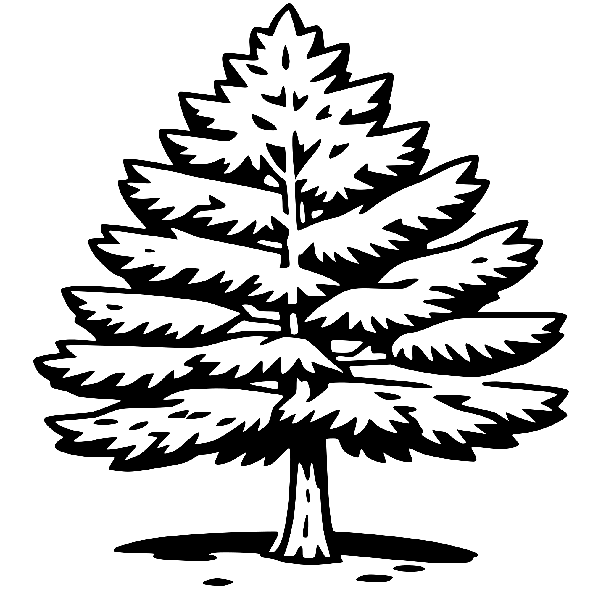 AI-generated SVG of 'hemlock tree'
