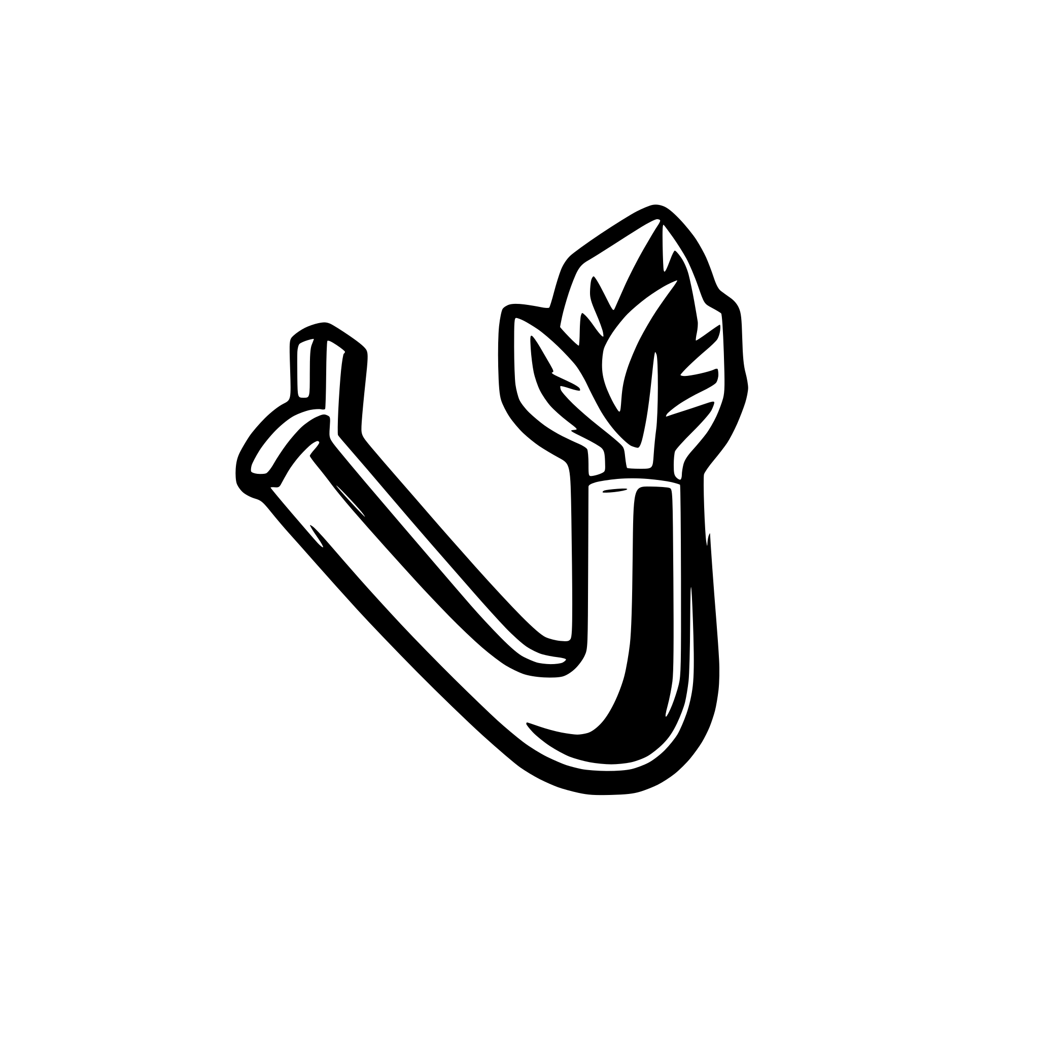 AI-generated SVG of 'tobacco pipe icon'