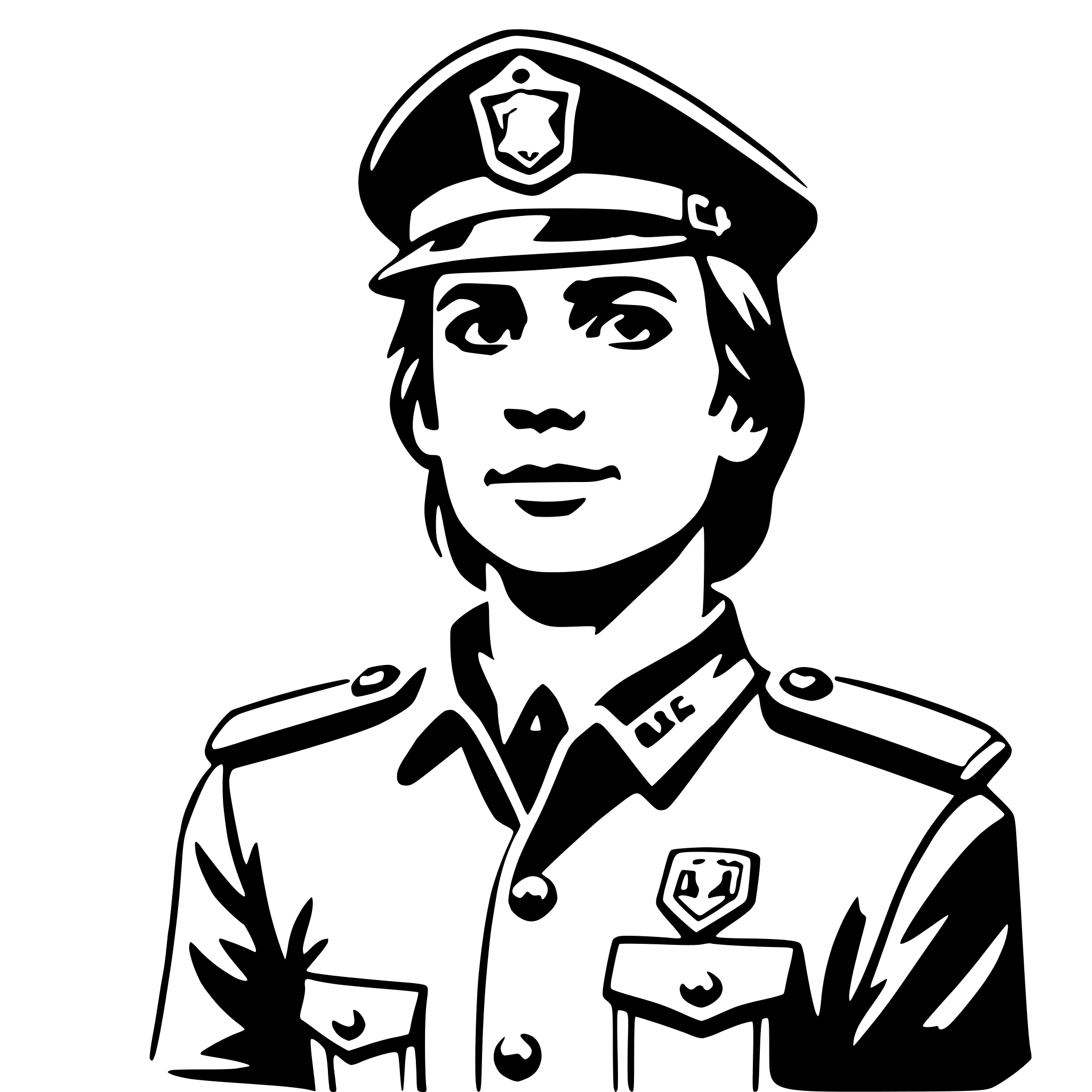 AI-generated SVG of 'police officer'