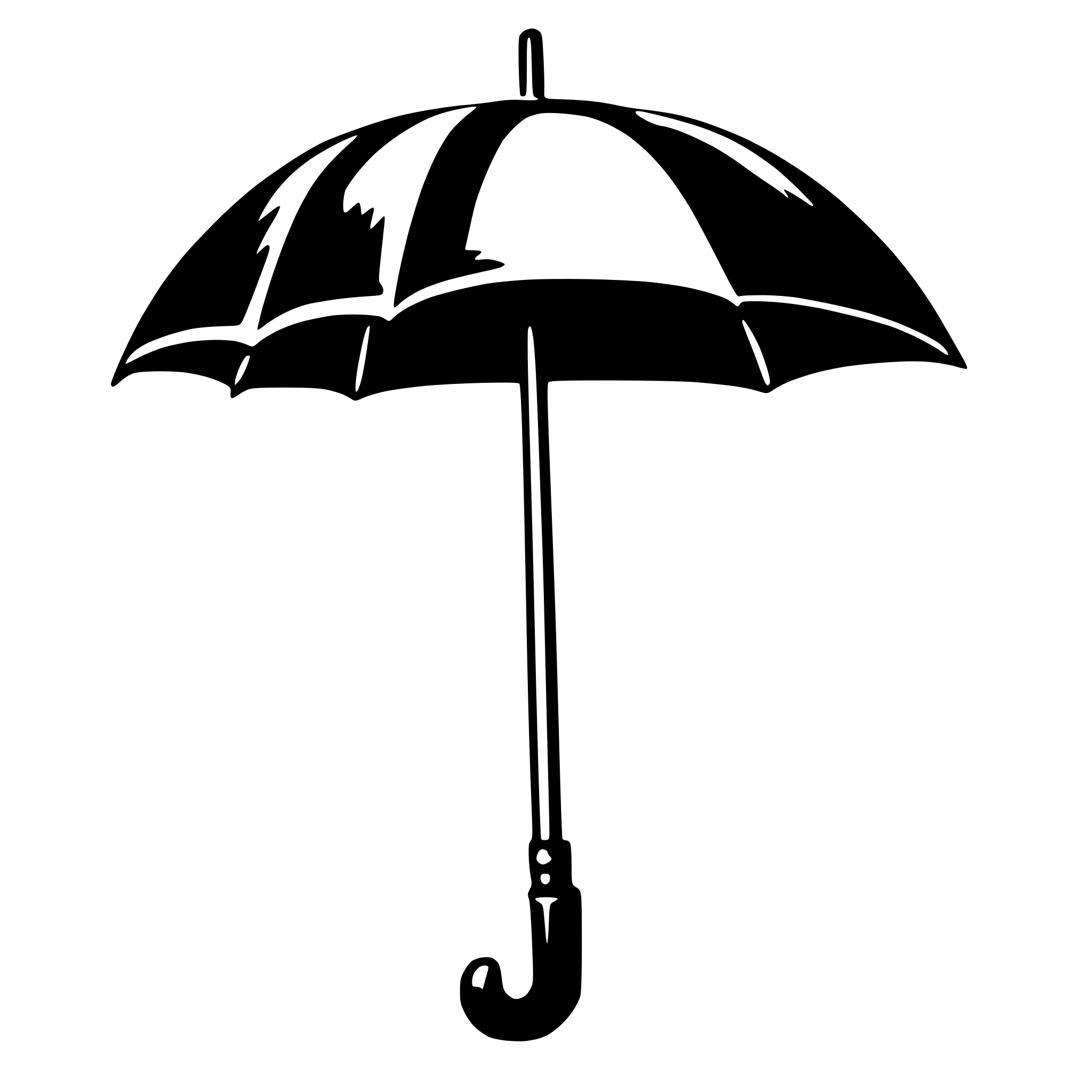 AI-generated SVG of a umbrella