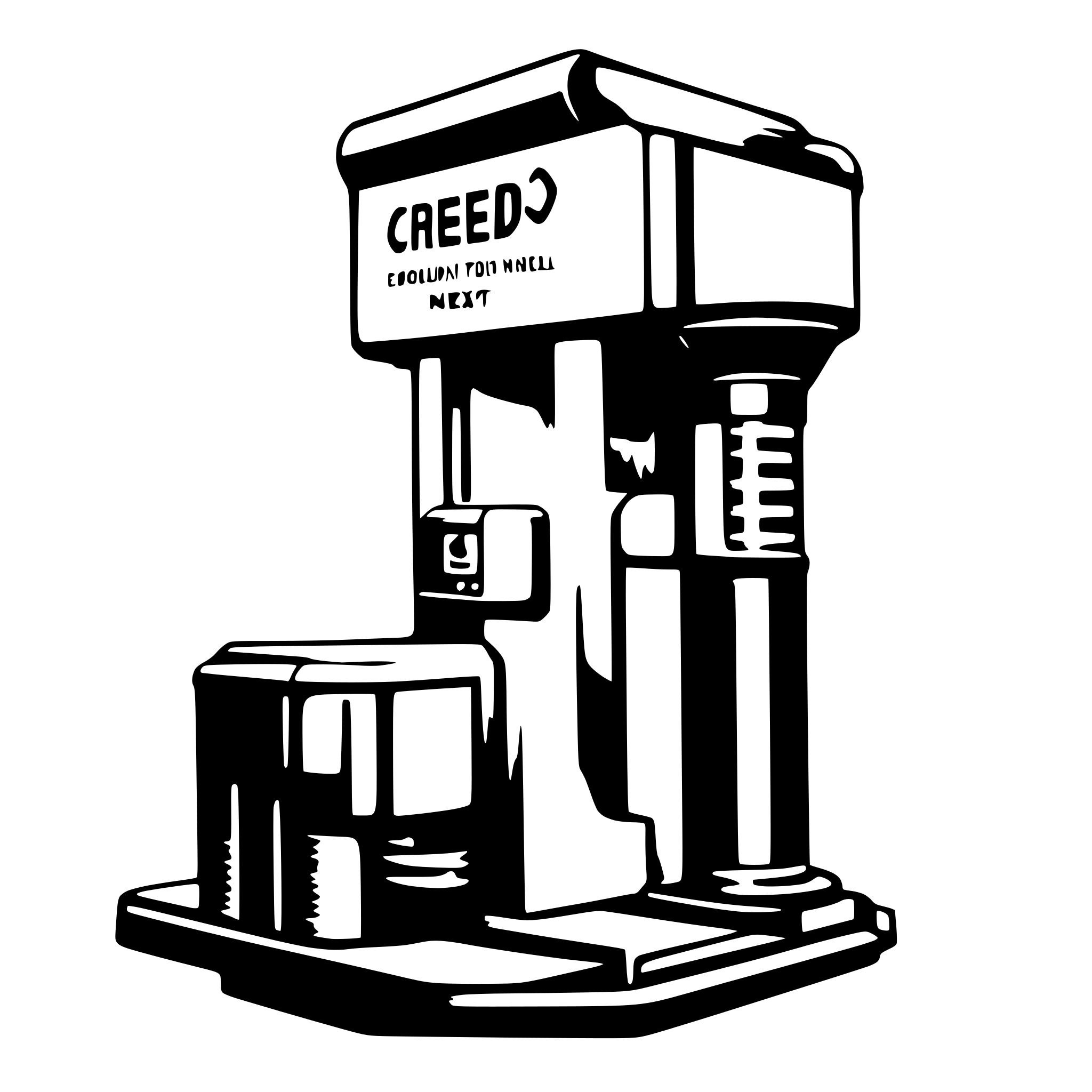 AI-generated SVG of a credo econell next blueprint