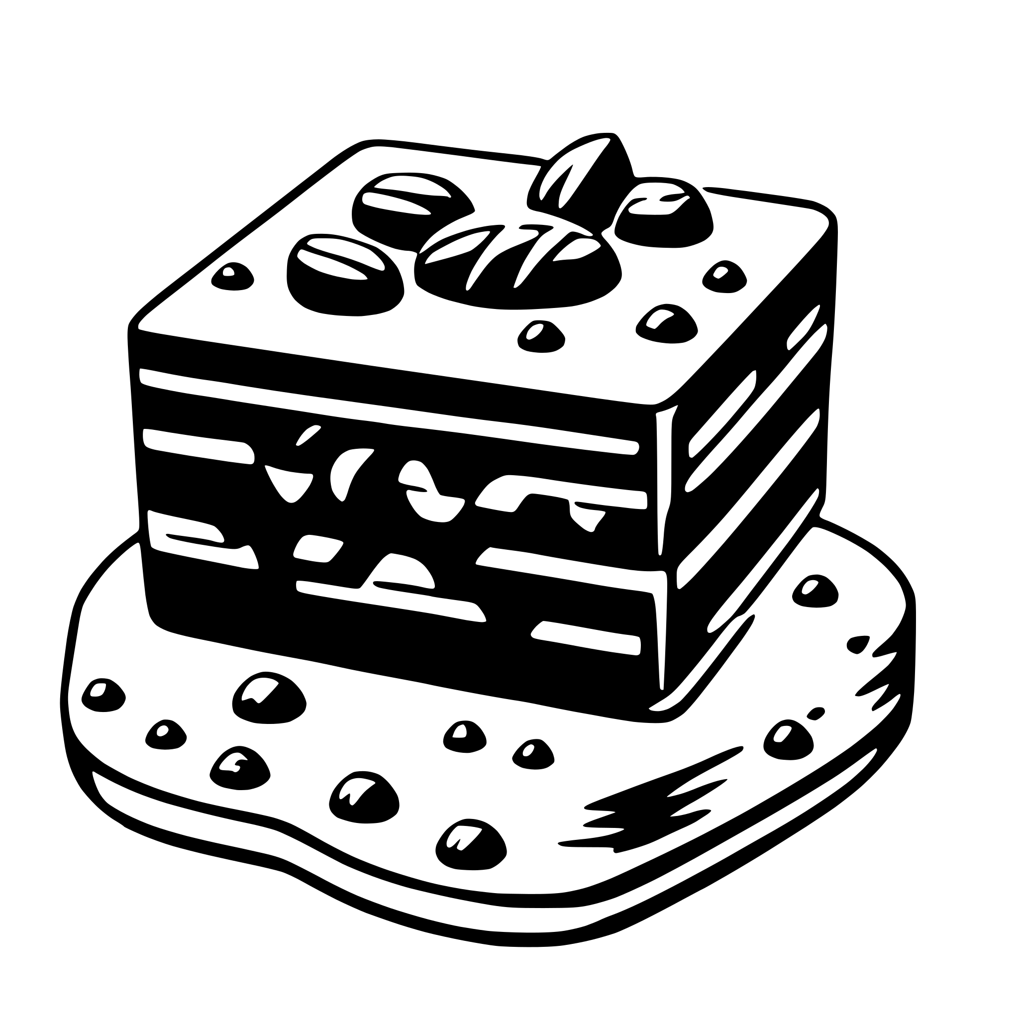 AI-generated SVG of 'brownie'