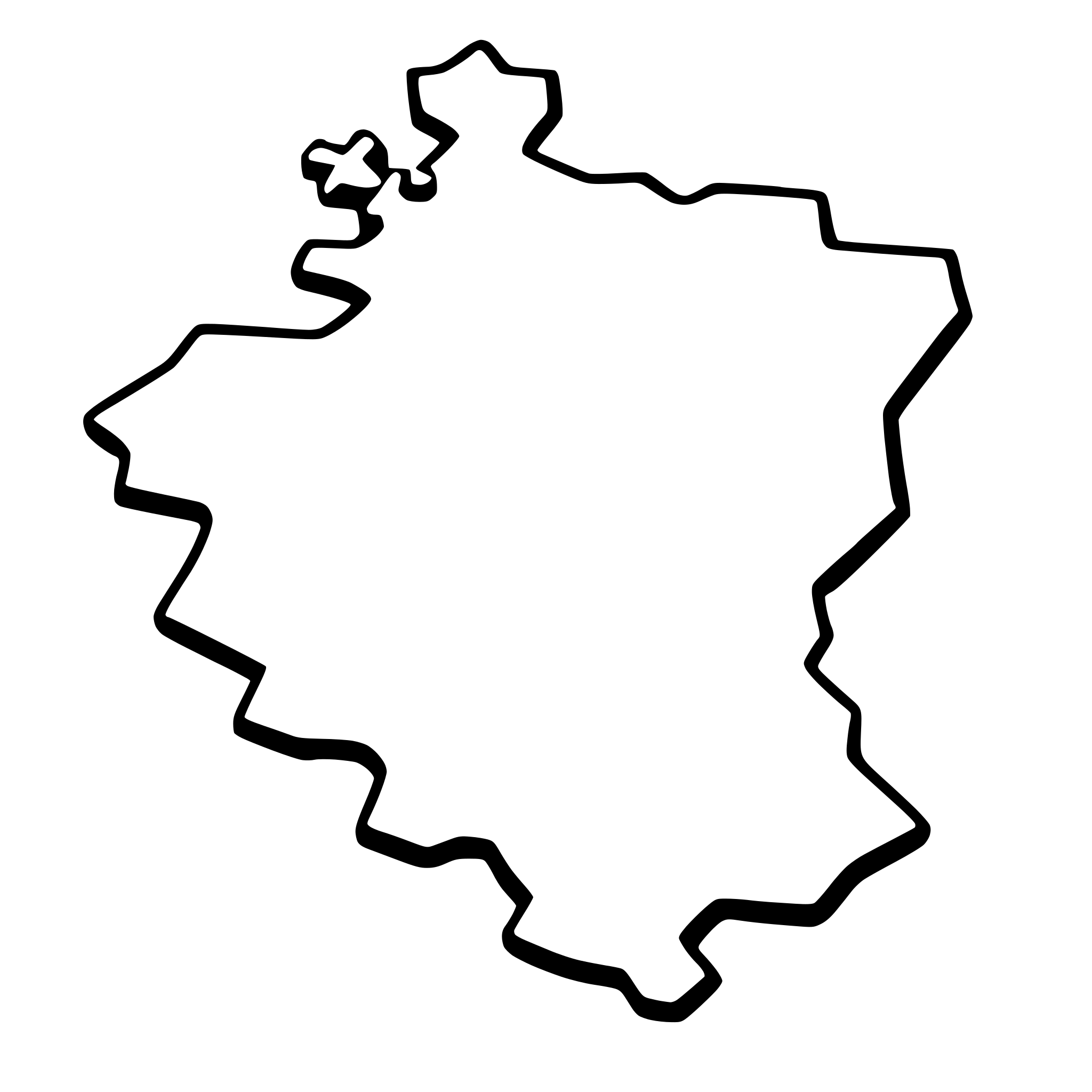 AI-generated SVG of a map