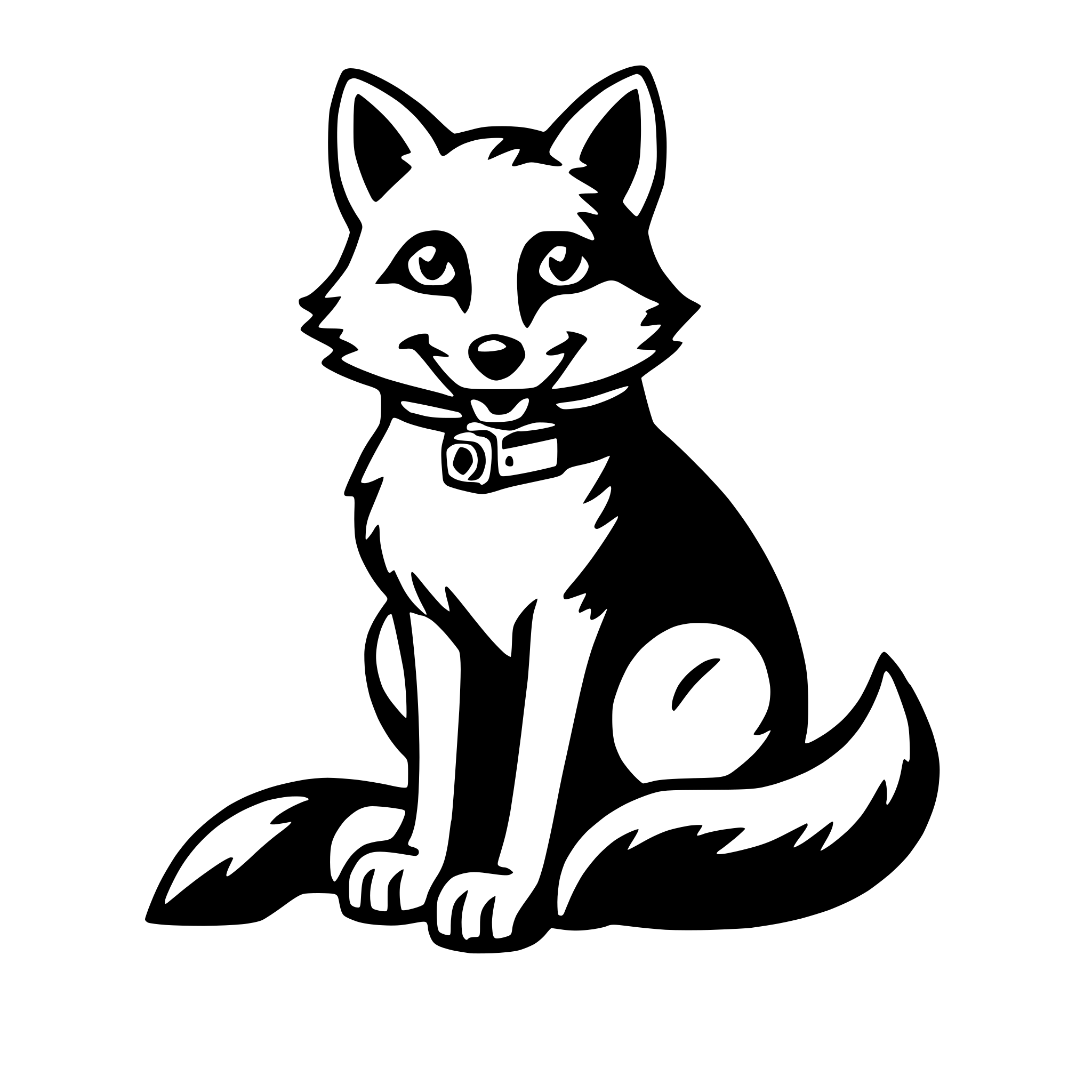AI-generated SVG of 'fox with camera'