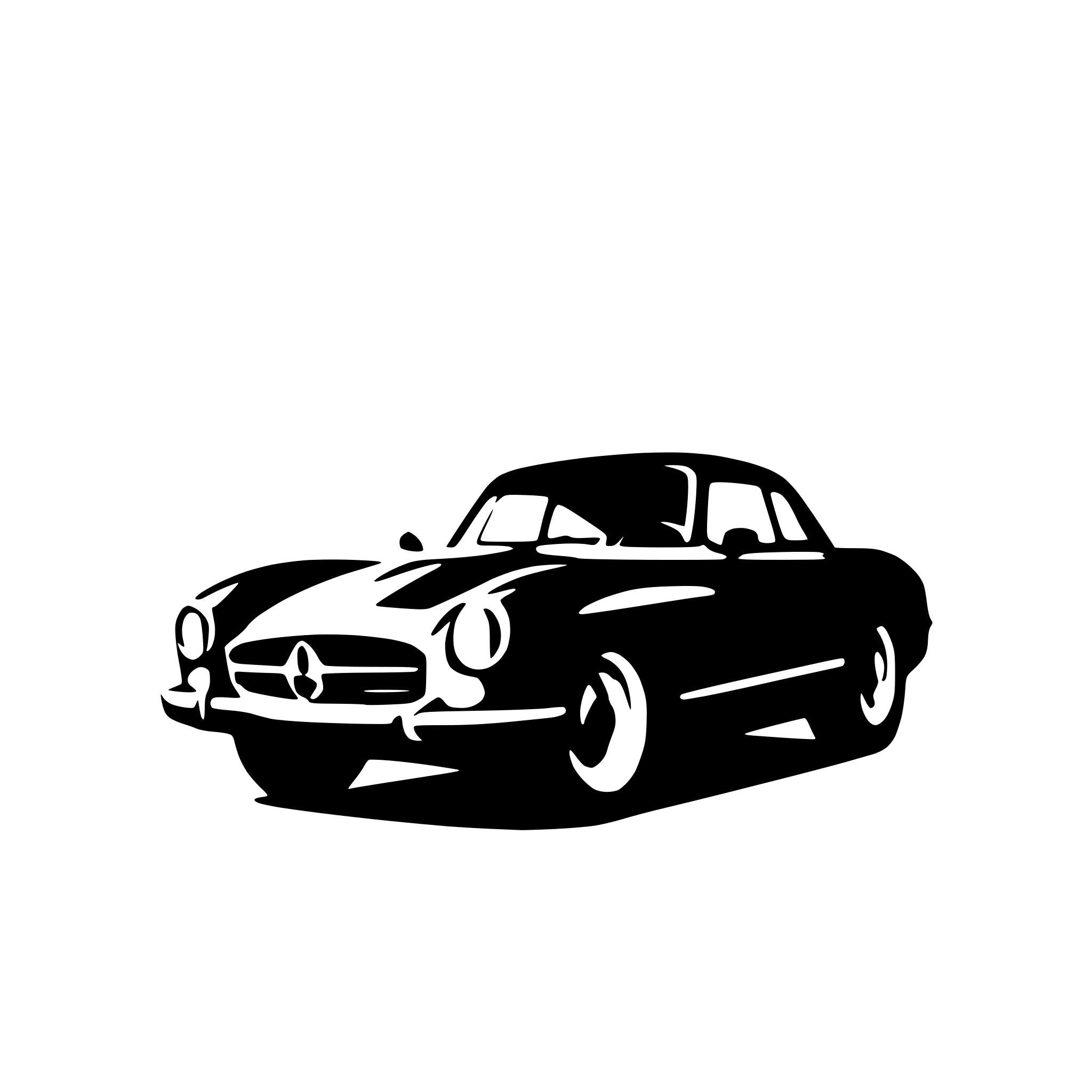 AI-generated SVG of a 300 sl