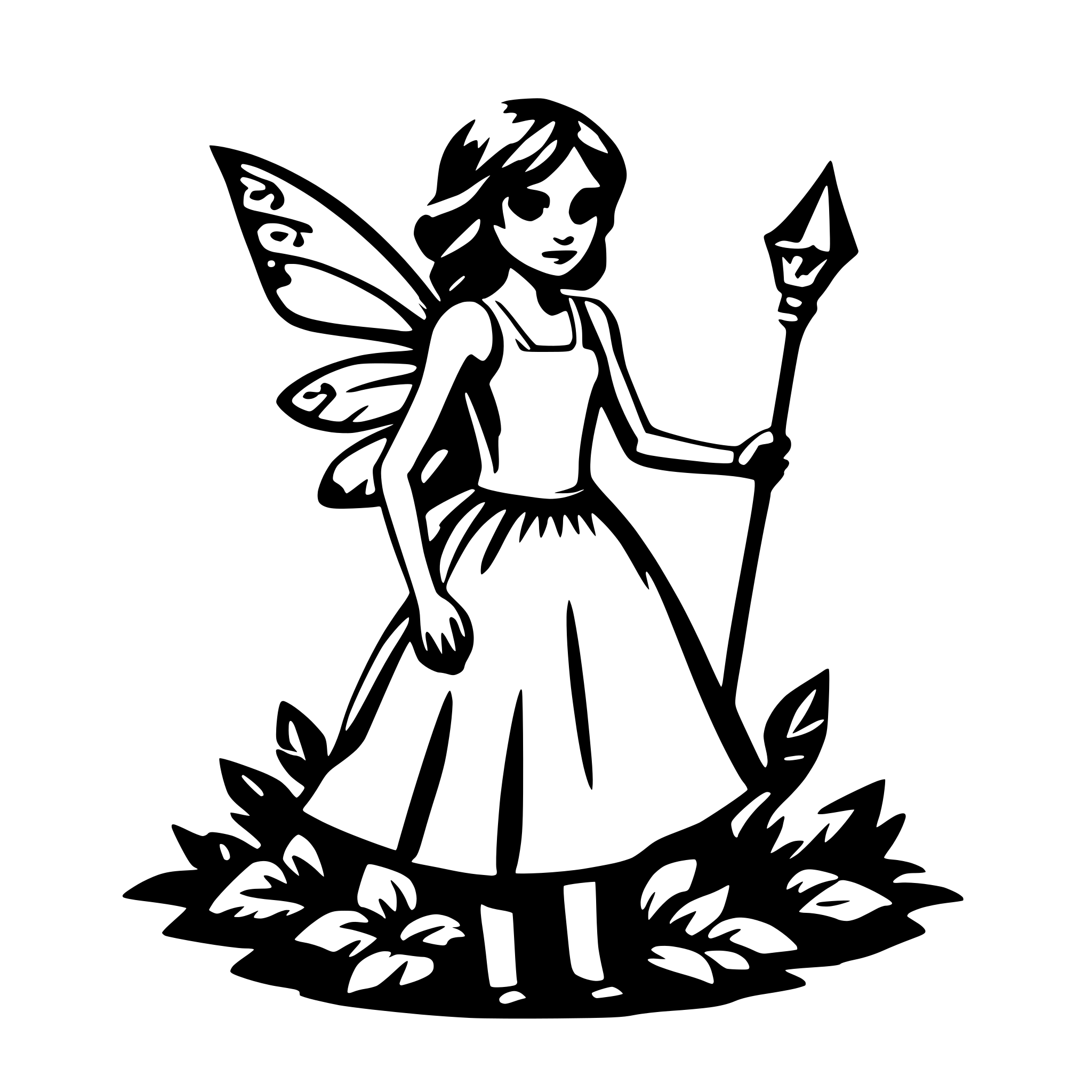 AI-generated SVG of a fairy