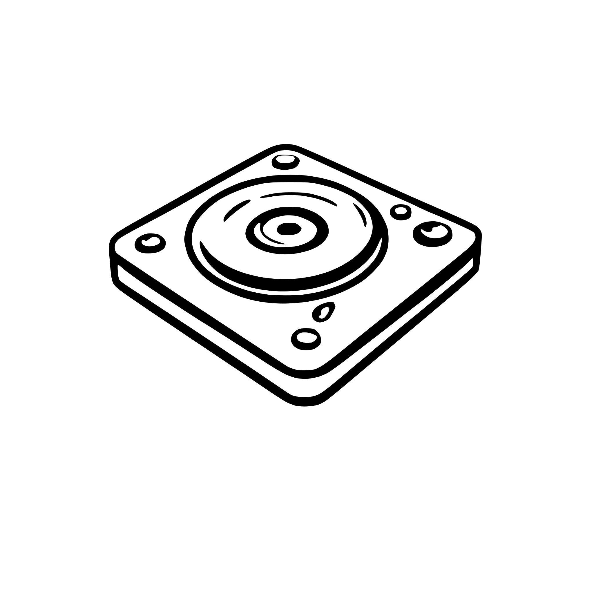 AI-generated SVG of a turntable