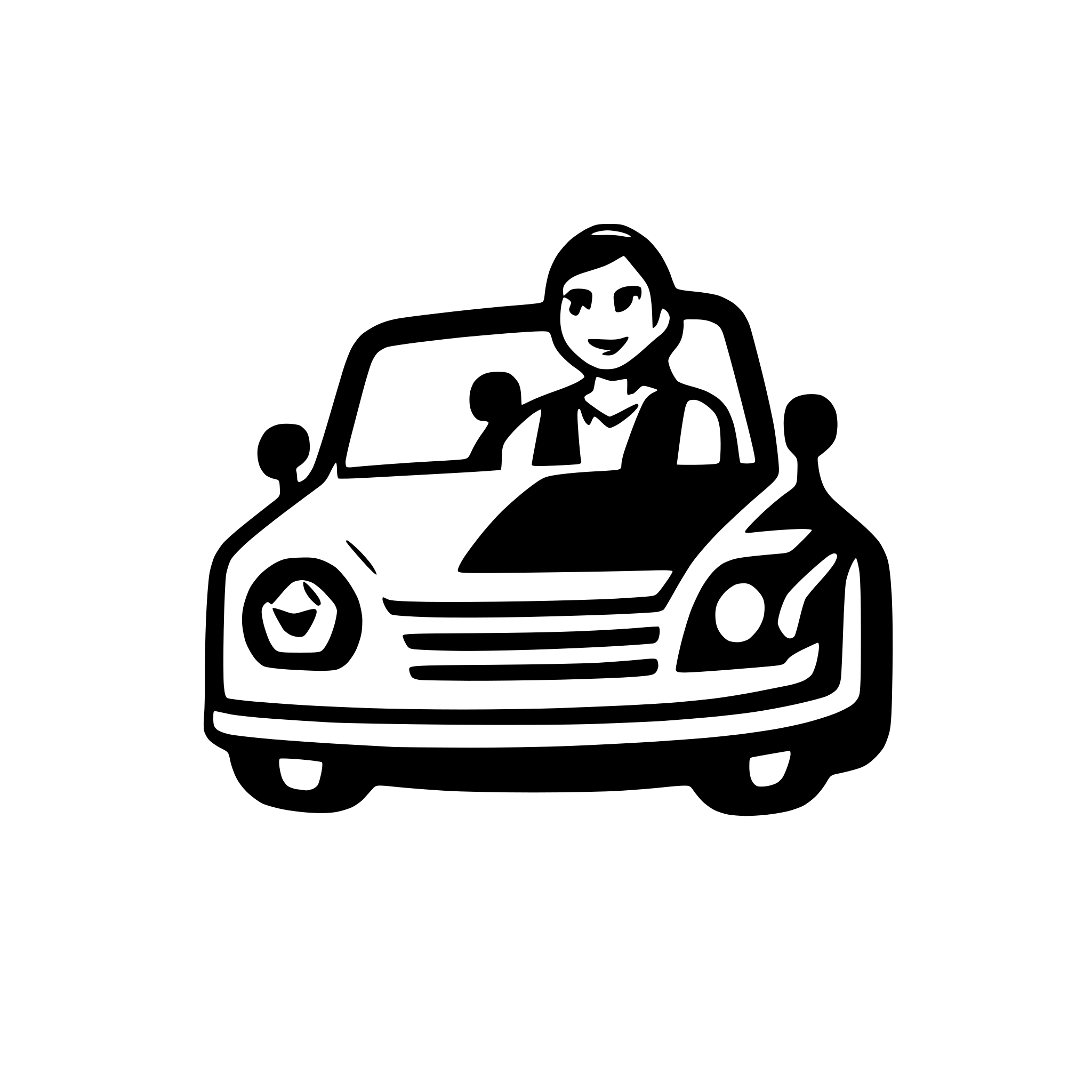 AI-generated SVG of 'person driving car'