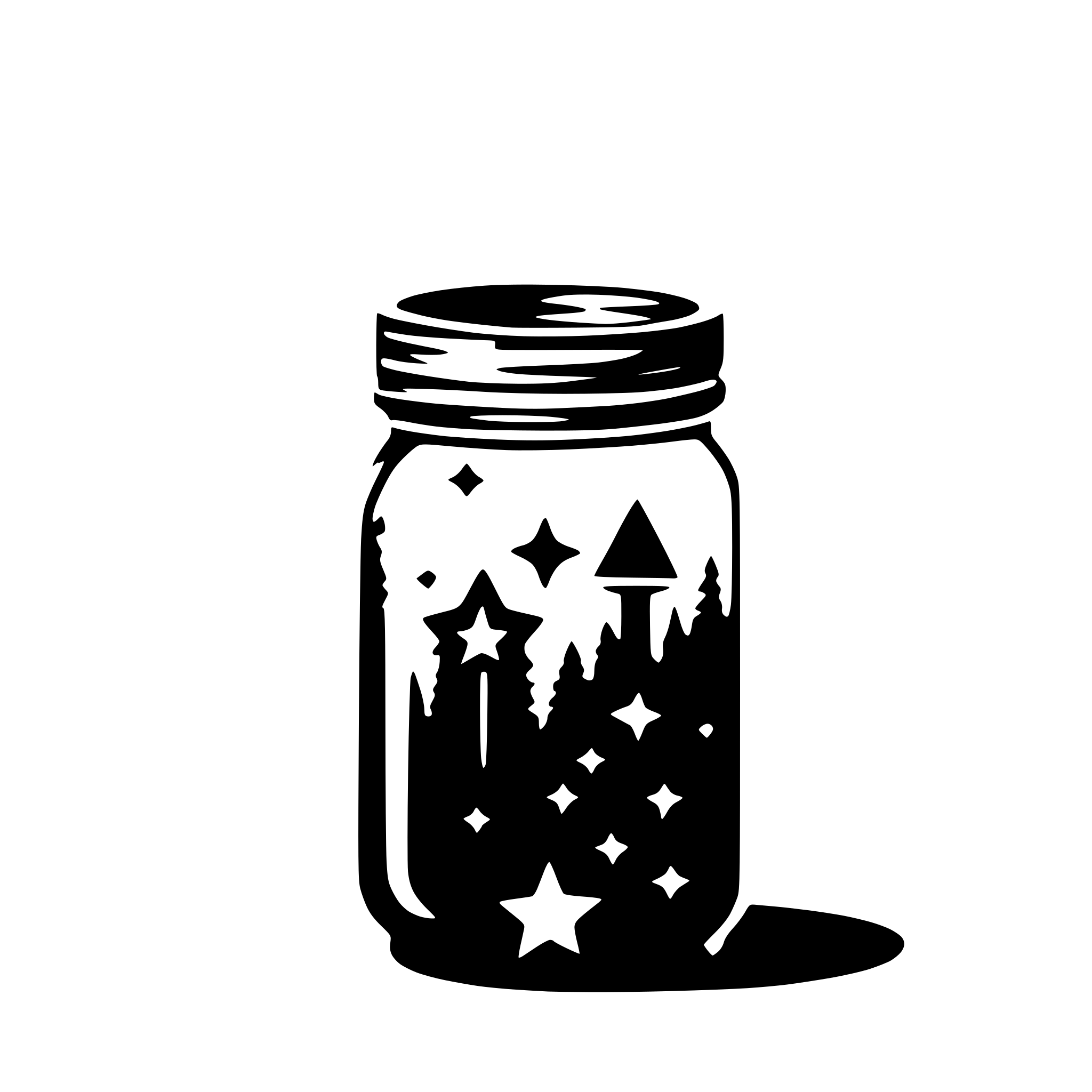 AI-generated SVG of a mason jar with galaxy inside and clear outside AI-generated SVG of a mason jar with galaxy inside and clear outside