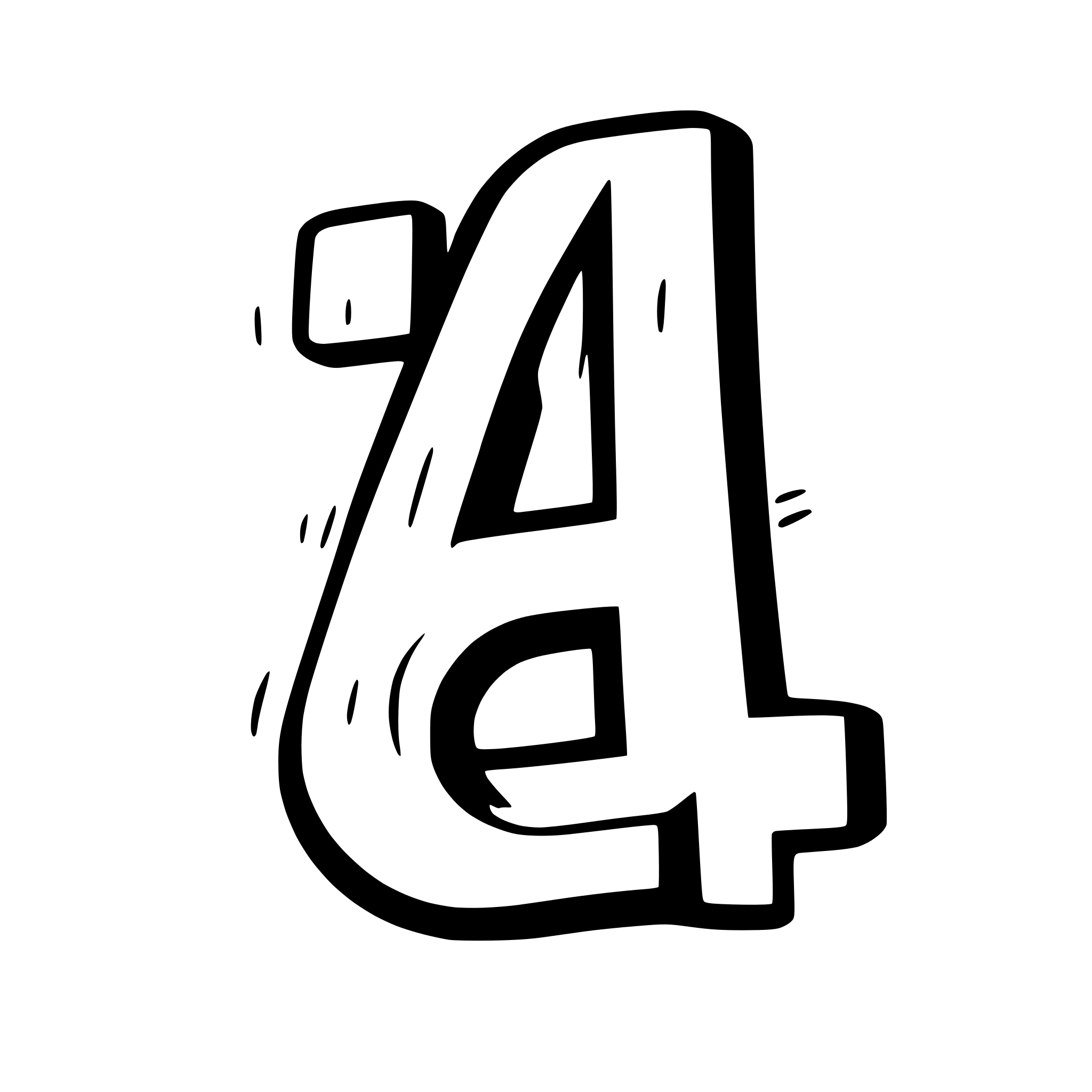 AI-generated SVG of a Letter A
