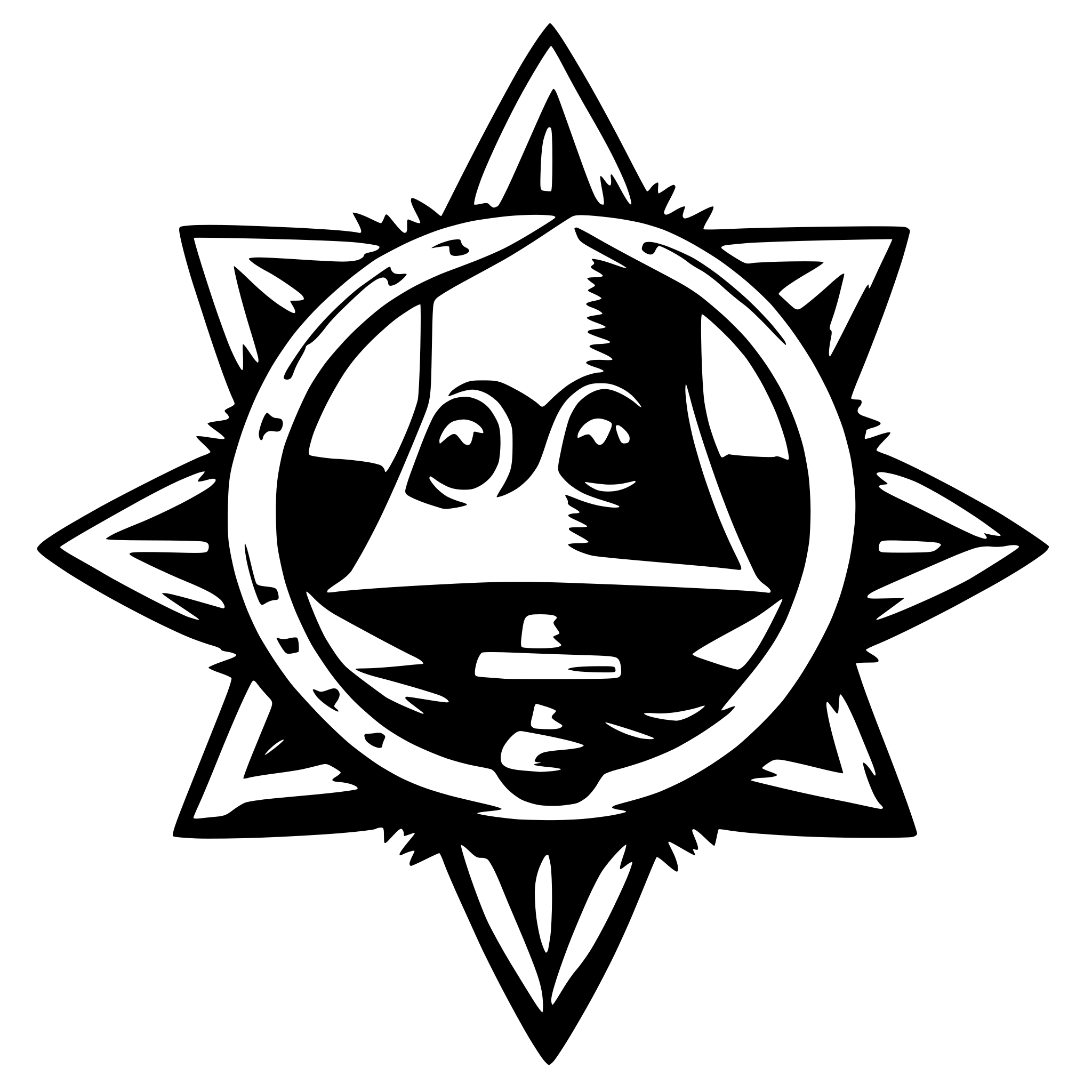 AI-generated SVG of a secret society