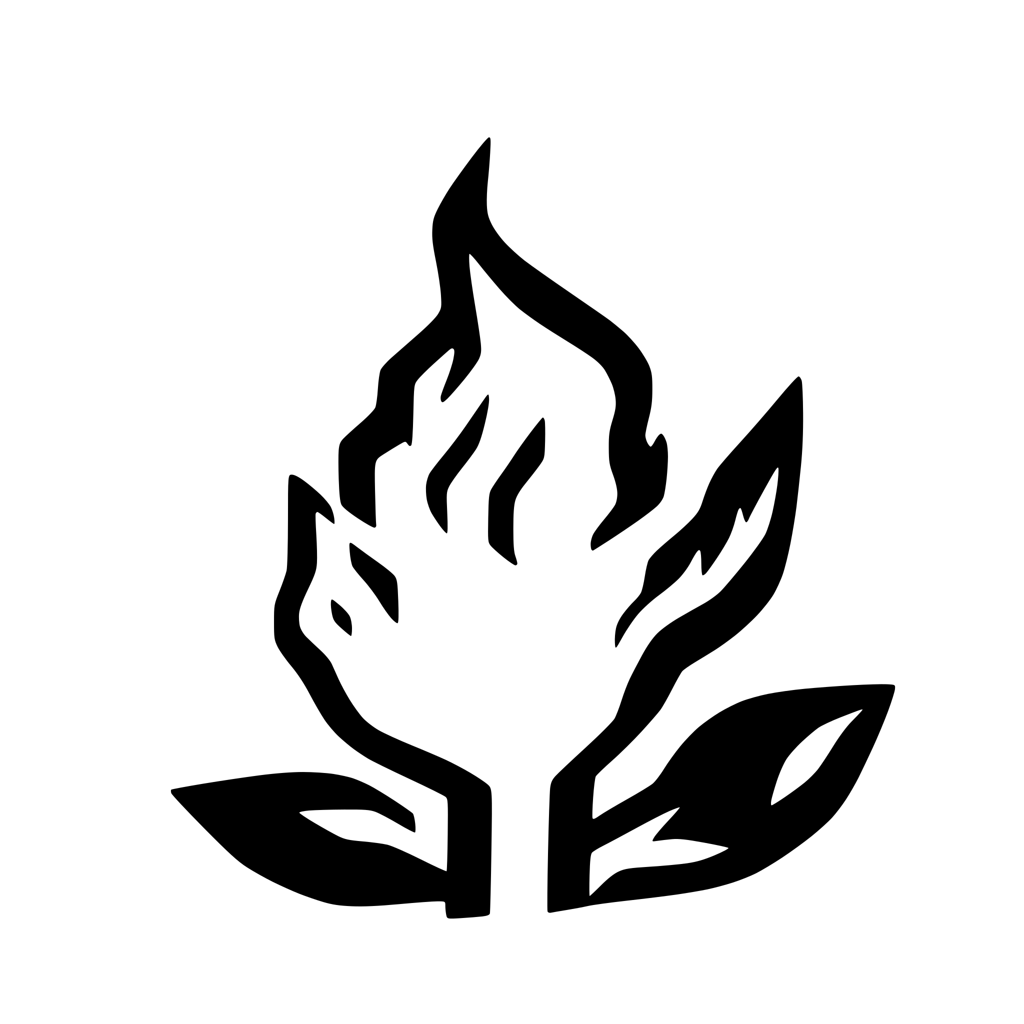 AI-generated SVG of a fire