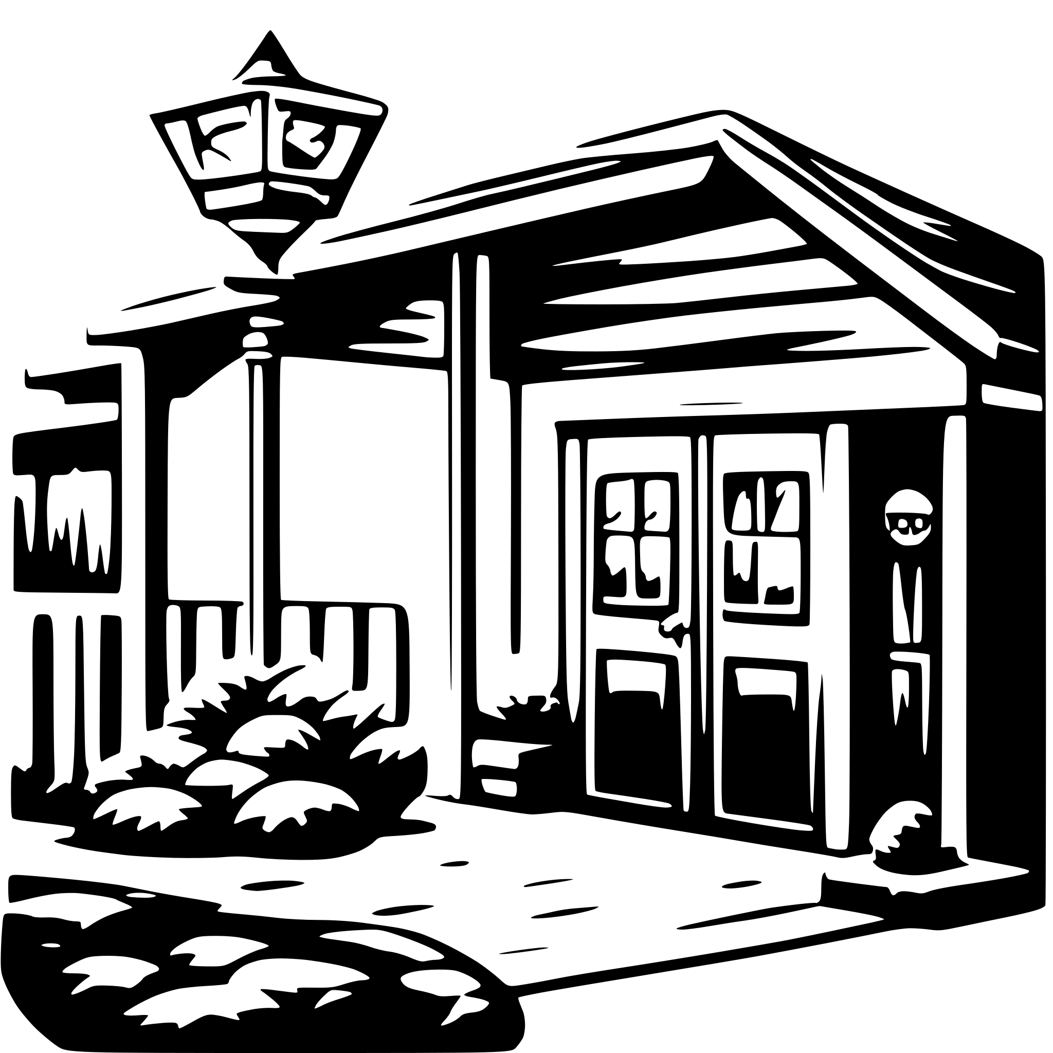 AI-generated SVG of 'grandma's garage'