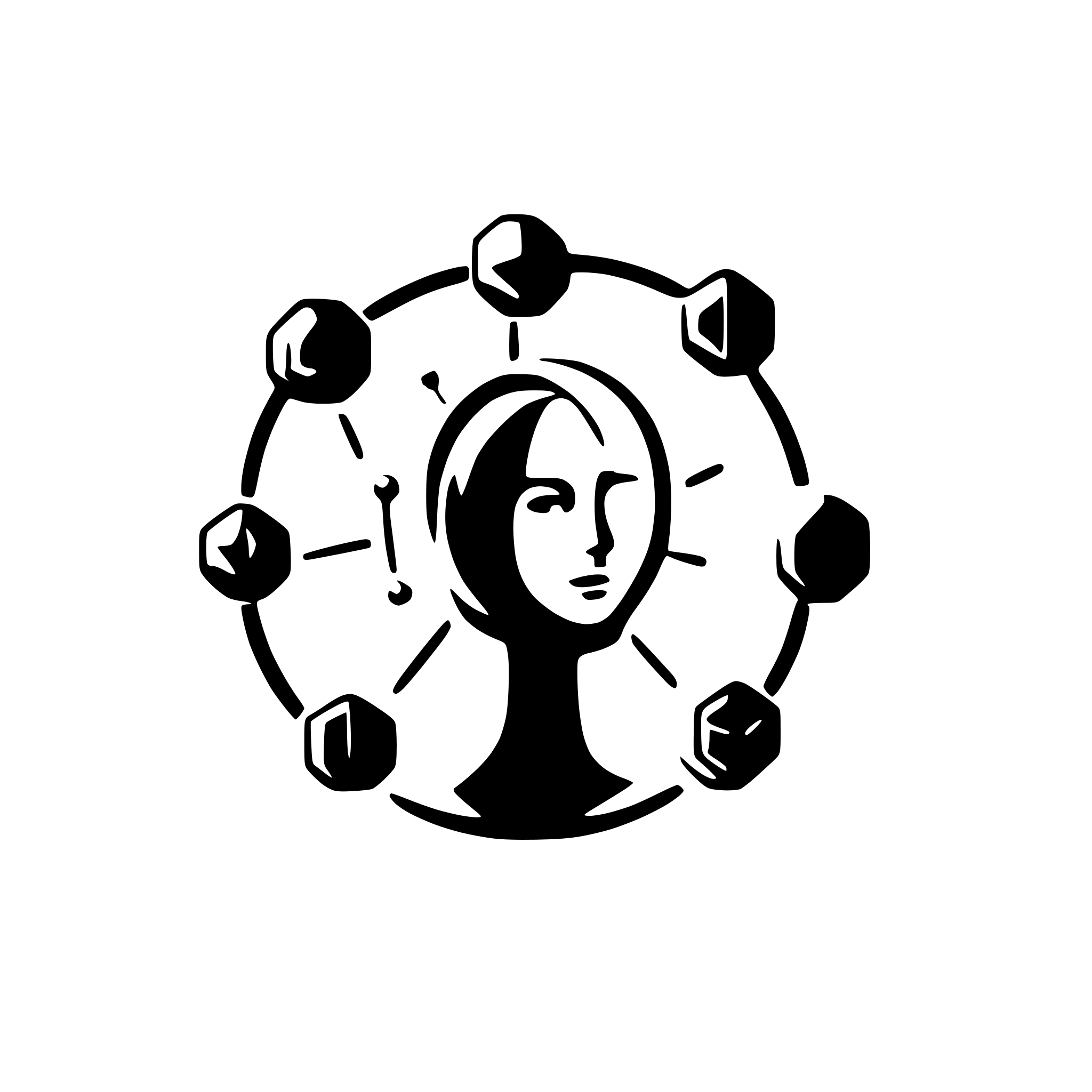 AI-generated SVG of a network graph, where nodes contain person silhouettes inside them