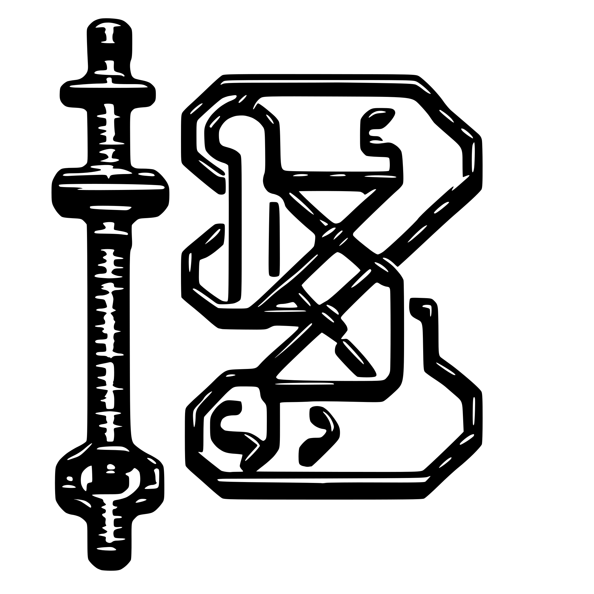 AI-generated SVG of a Interwoven Circuits and Key