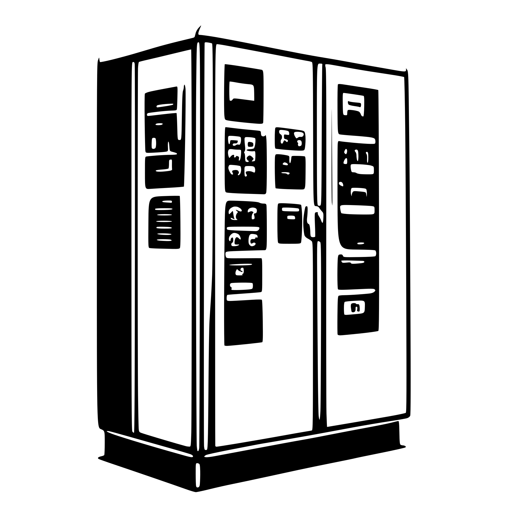 AI-generated SVG of a electrical cabinet 2d color front view
