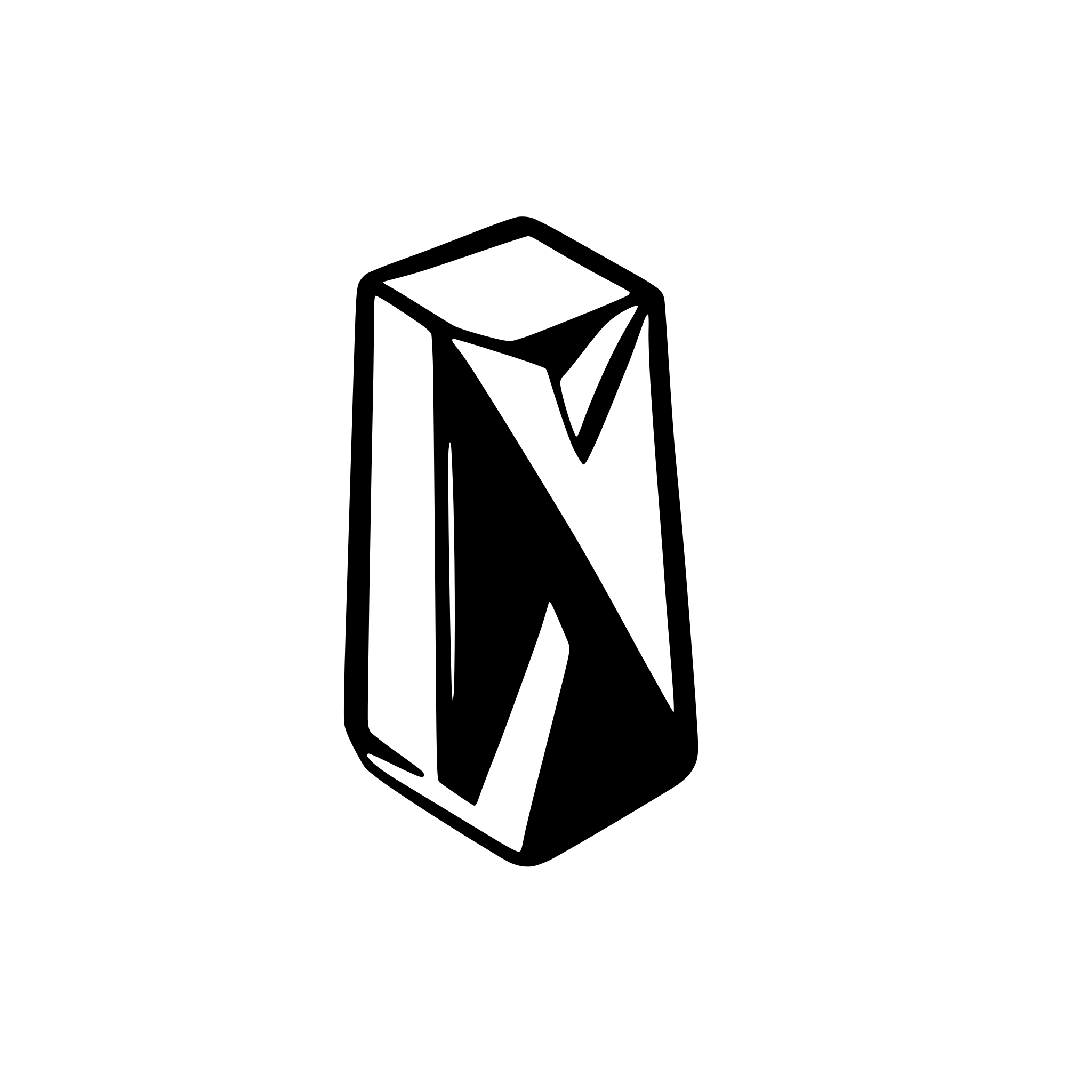 AI-generated SVG of a ore in a shape of small rectangle shard