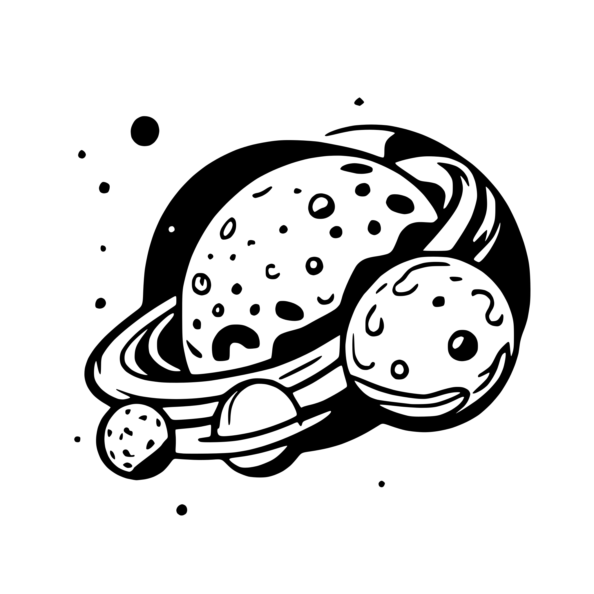 AI-generated SVG of a planets, galaxies, stars, comets, asteroids