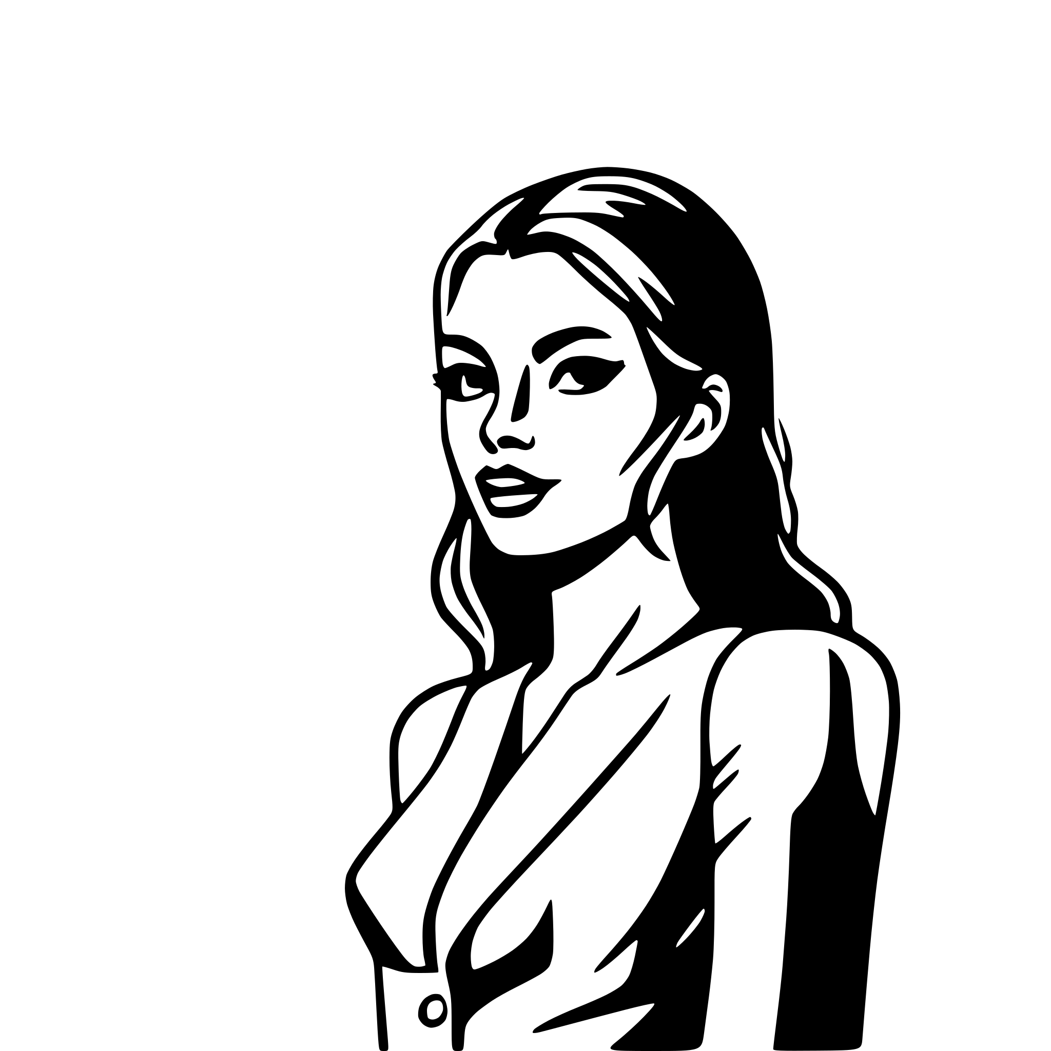 AI-generated SVG of a Eine frau die auf einer mauer feudig tantzt