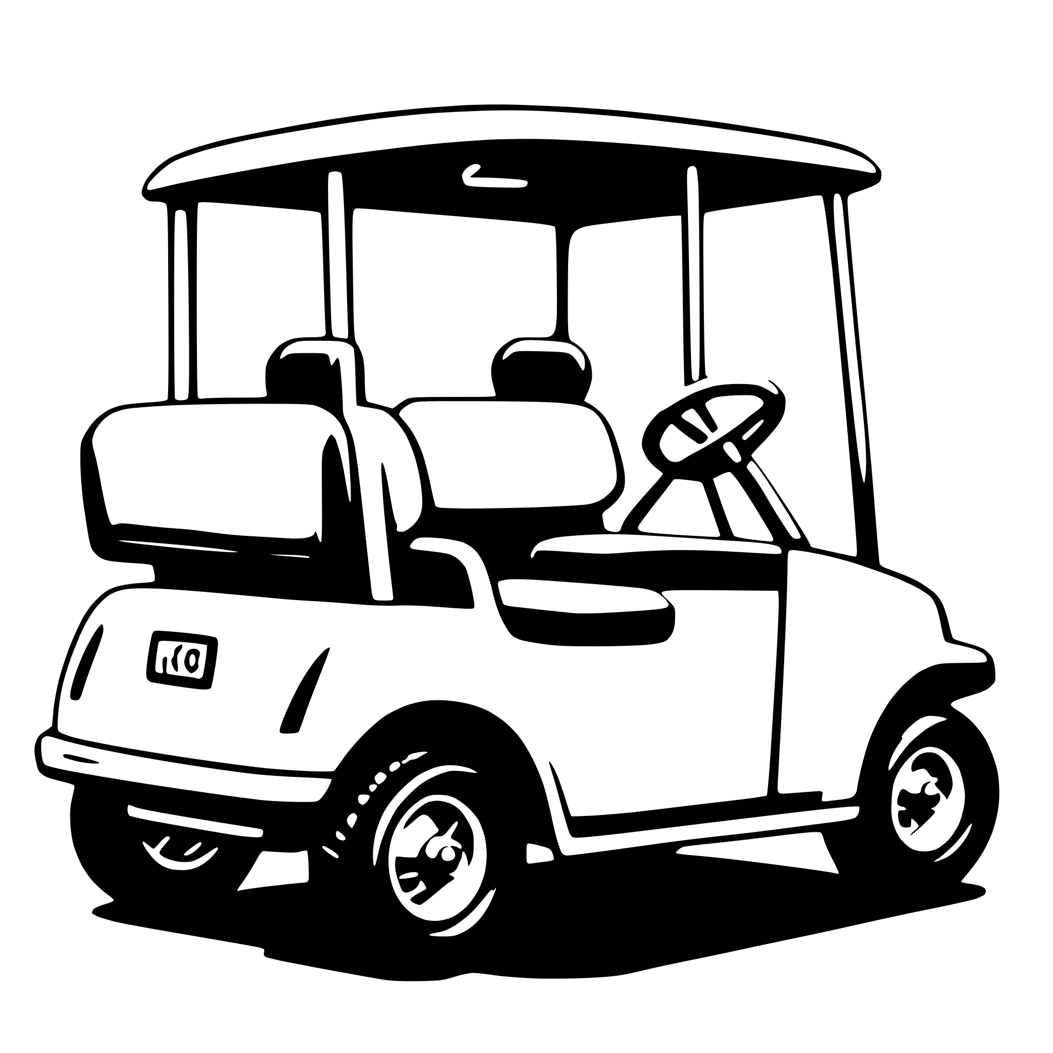 AI-generated SVG of 'golf cart'