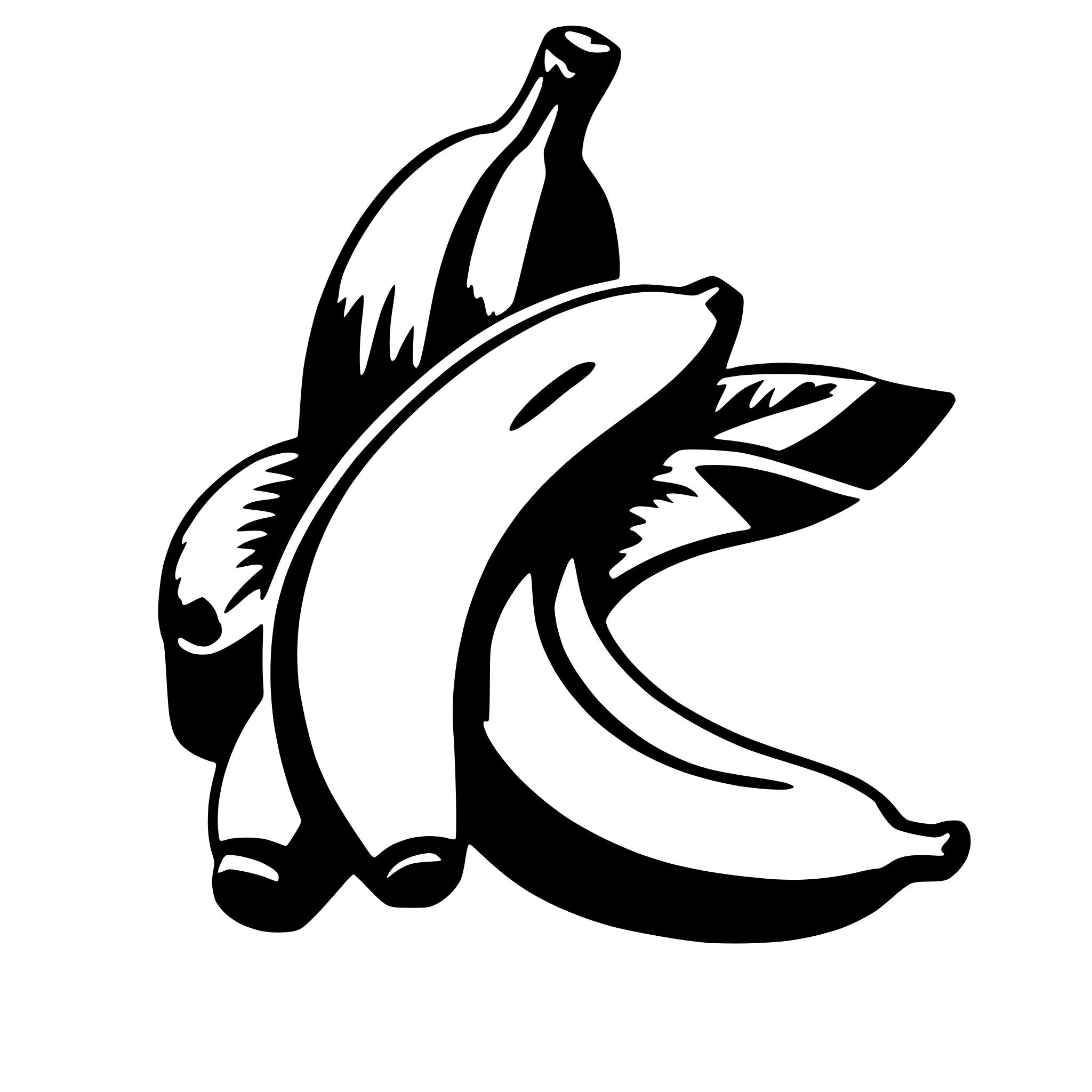 AI-generated SVG of a banana