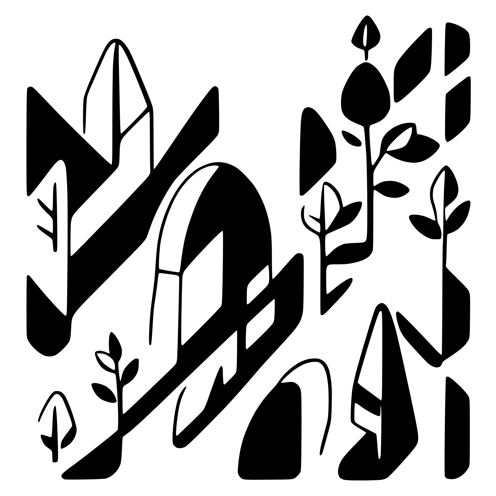 AI-generated SVG of a forest geometrical shape