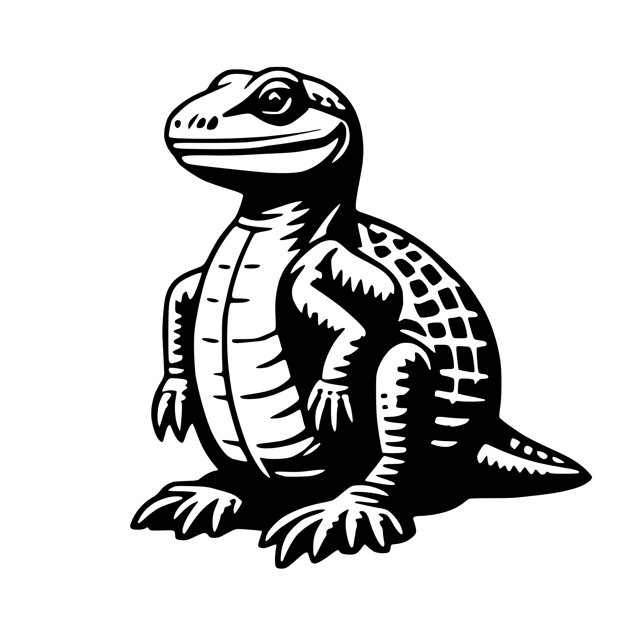 AI-generated SVG of 'reptile'