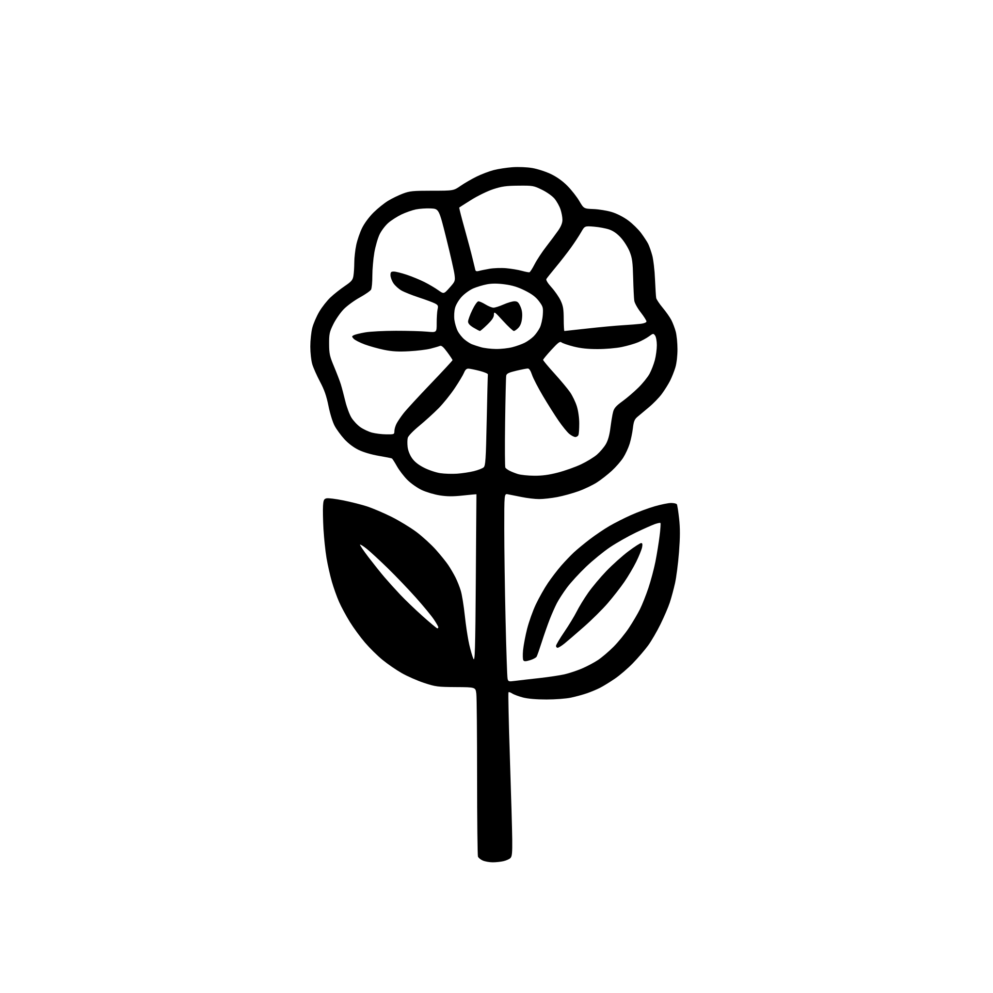 AI-generated SVG of a flower