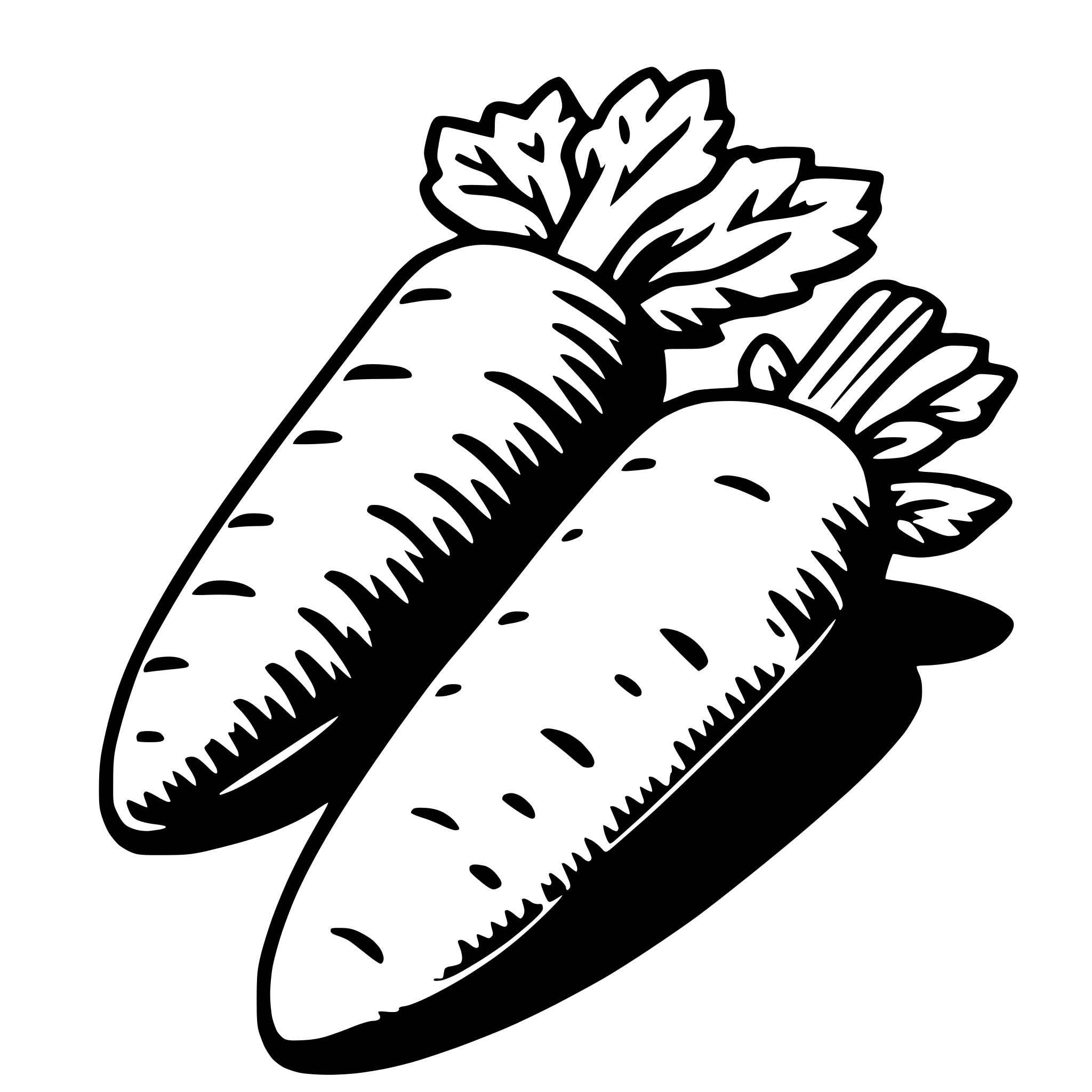 AI-generated SVG of 'carrot'