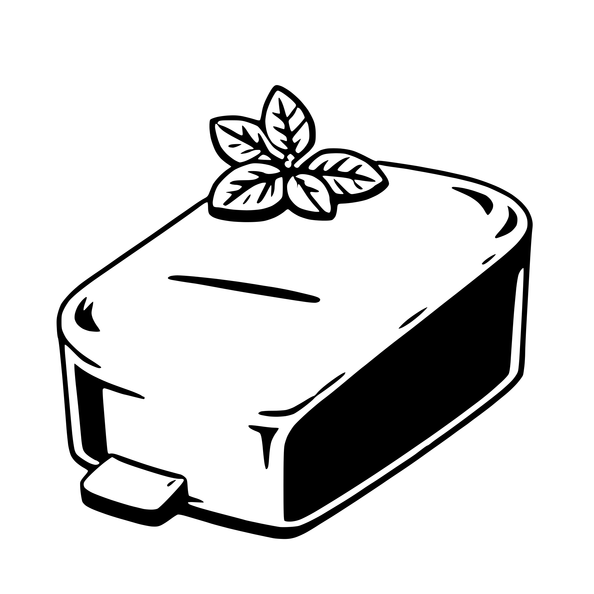 AI-generated SVG of a butter