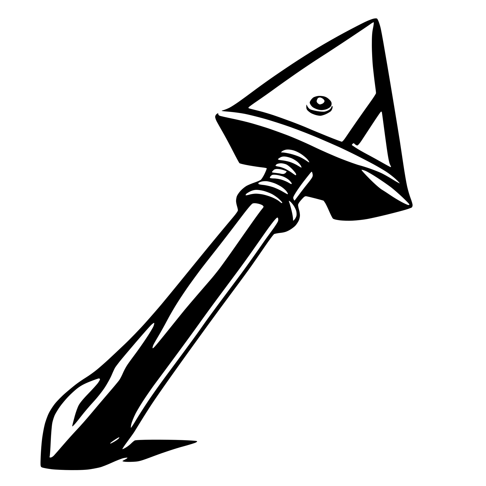 AI-generated SVG of a a War hammer weapon