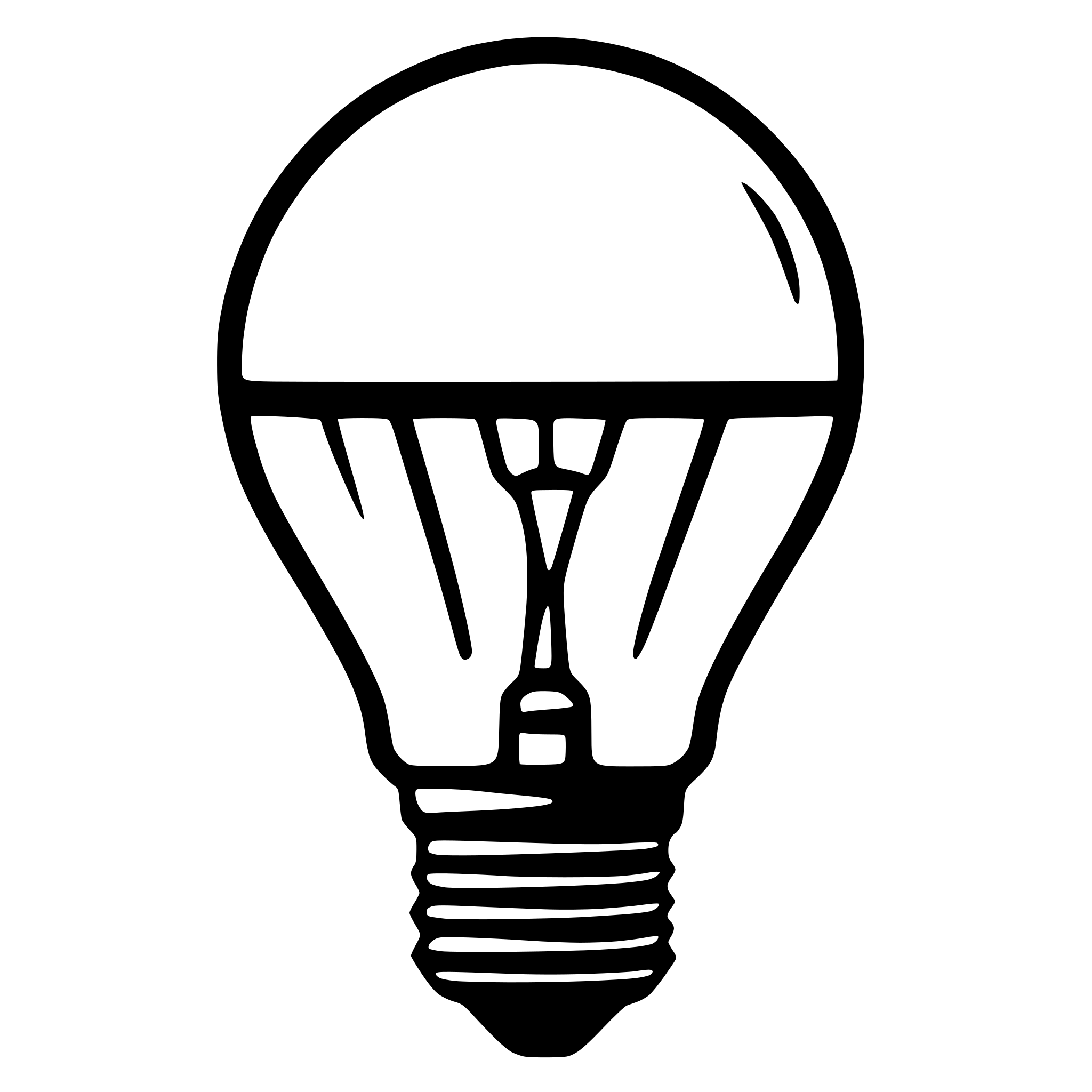 AI-generated SVG of 'bulb lamp rainbob idea'