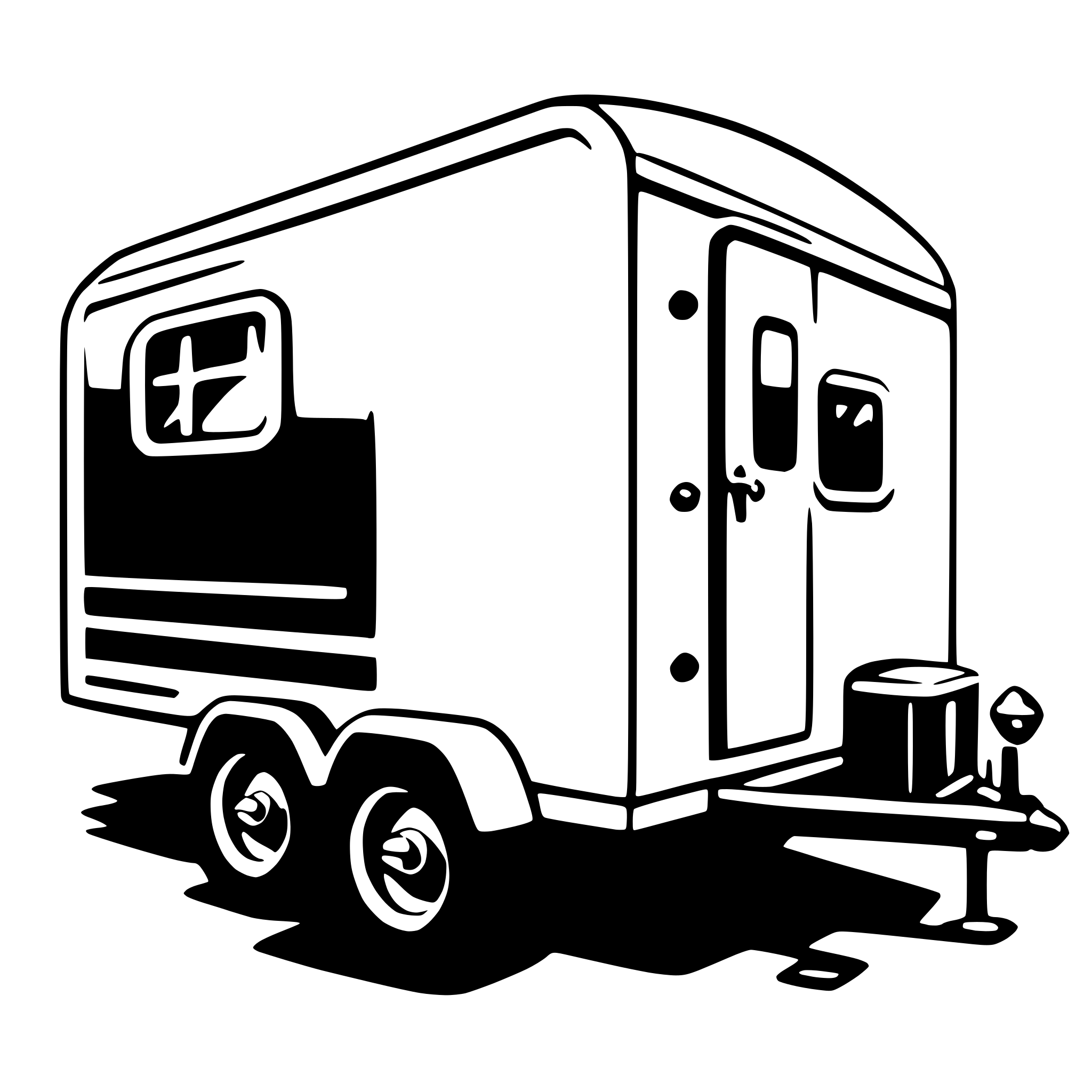 AI-generated SVG of 'trailer'
