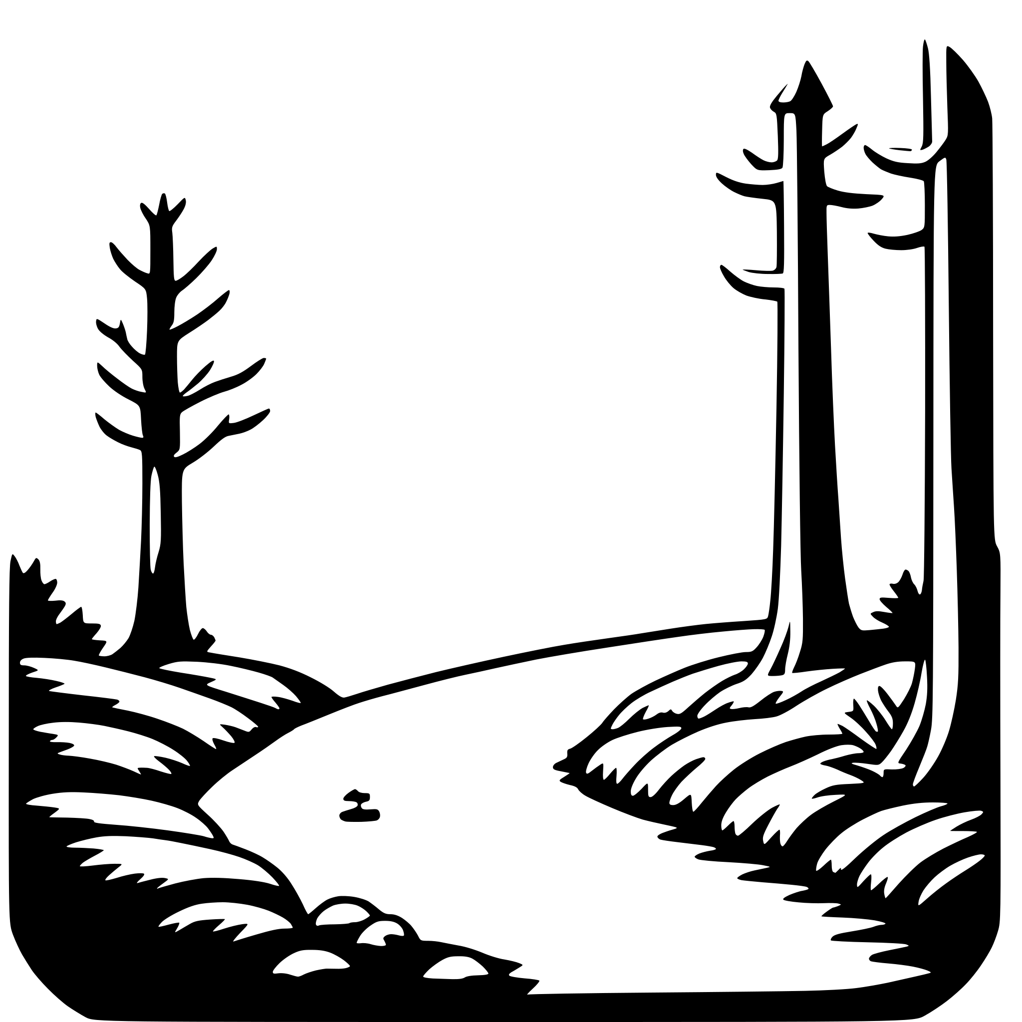 AI-generated SVG of a enchanted forest